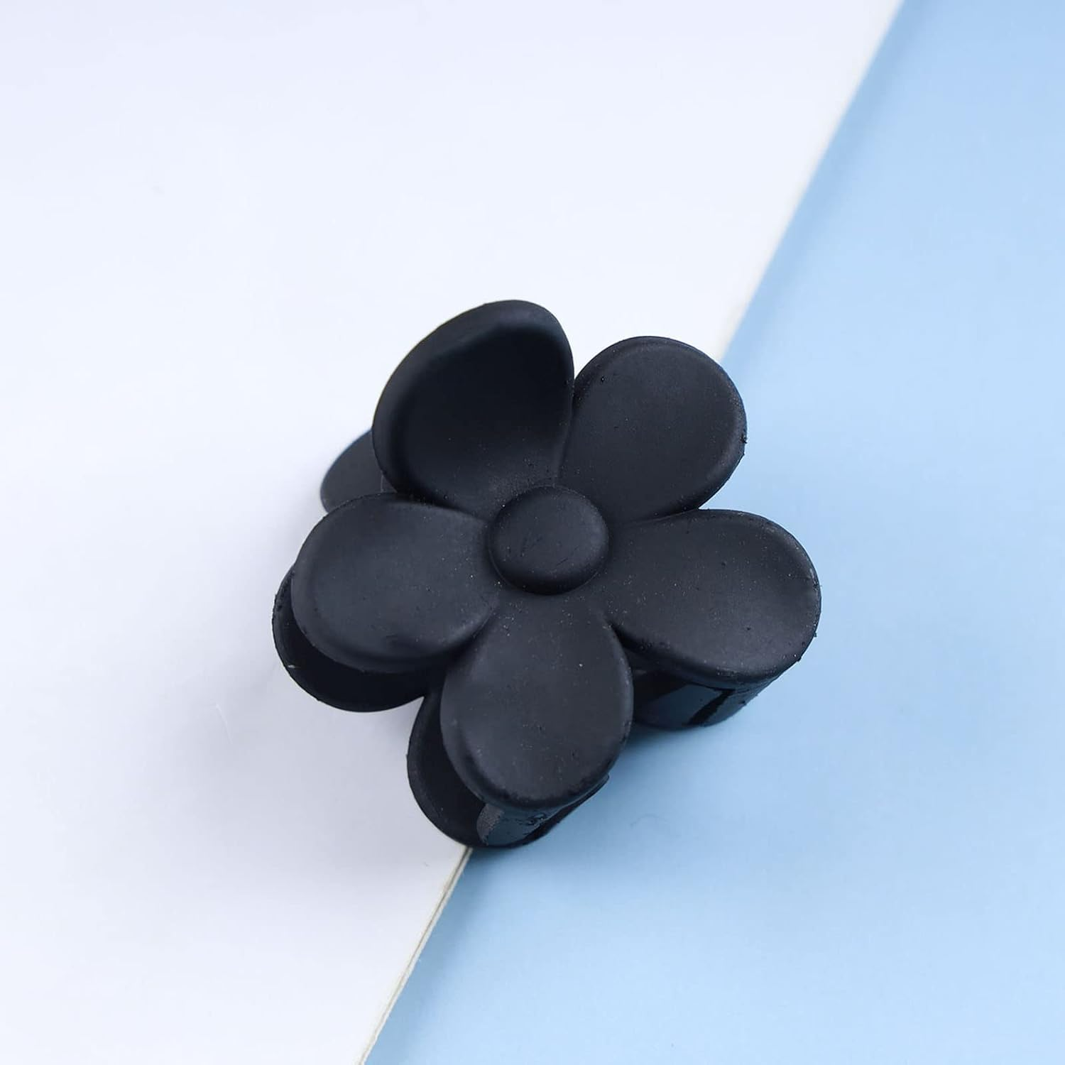 Yheakne Vintage Flower Hair Claw Clip Black Hair Claw Clip Flower Hair Holder Strong Pine Hair Clip No Slip Hair Catch Barrette Decorative Hair Accessories for Women and Girls image number 4