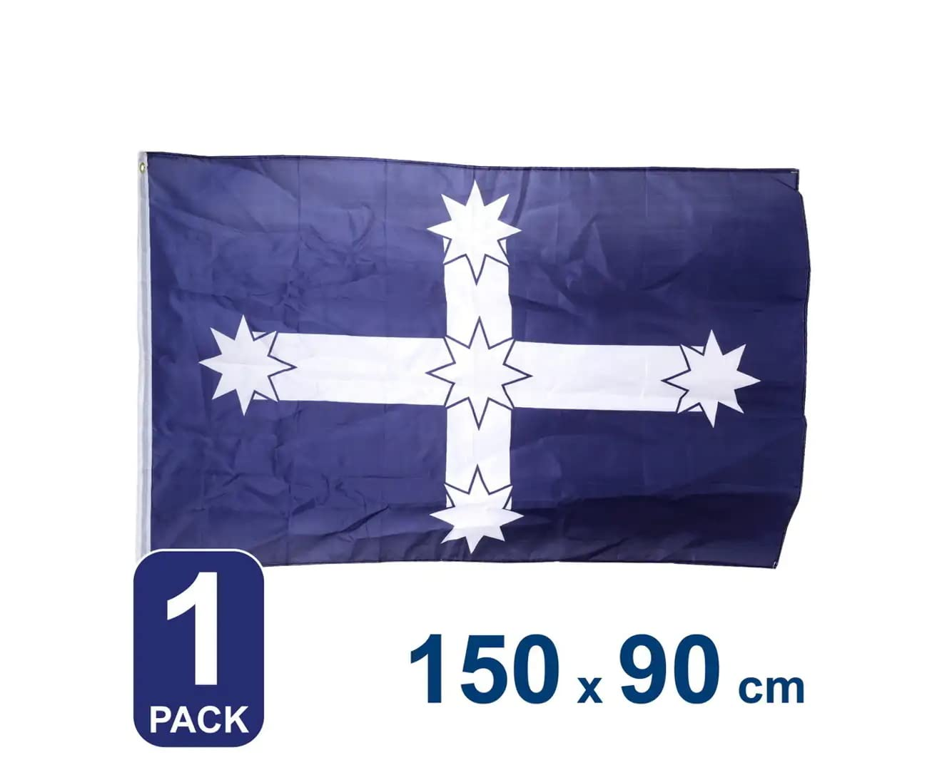 AIMALL Large Eureka Flag Southern Cross Australian Aussie Heavy Duty Australia Flags 90 X 150Cm，Indoor and Outdoor Use, with Metal Grommets image number 1