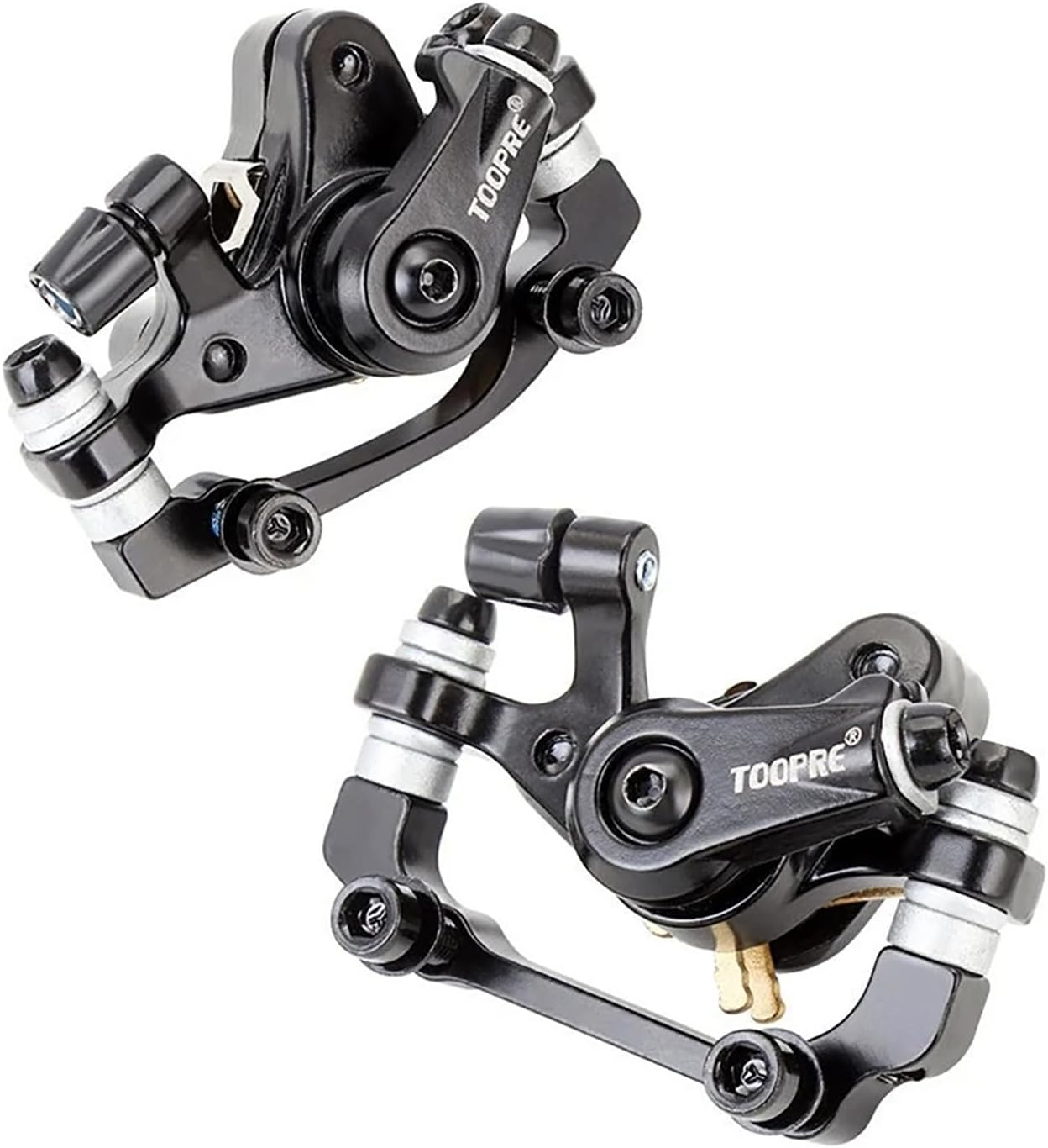 TOOPRE Front & Rear Bike Bicycle MTB Mechanic Disc Brake Rotors Brake Pads Calipers image number 1