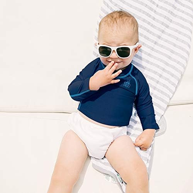 I Play. Snap Reusable Absorbent Swim Diaper, White, 4T (3-4Yrs) image number 4