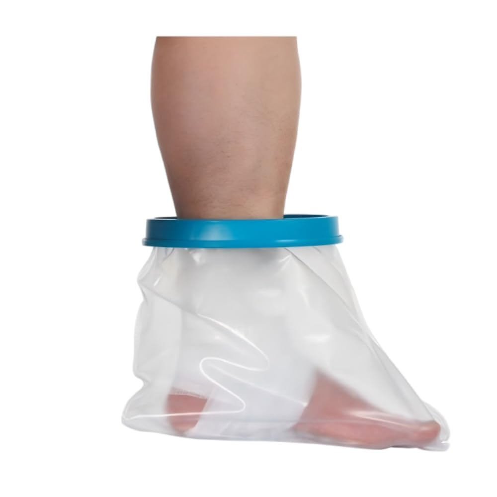 Waterproof Cast Cover for Shower, Reusable Adult Foot Protection, Watertight Surgery Recovery Bag for Ankle, Foot, Burns image number 1