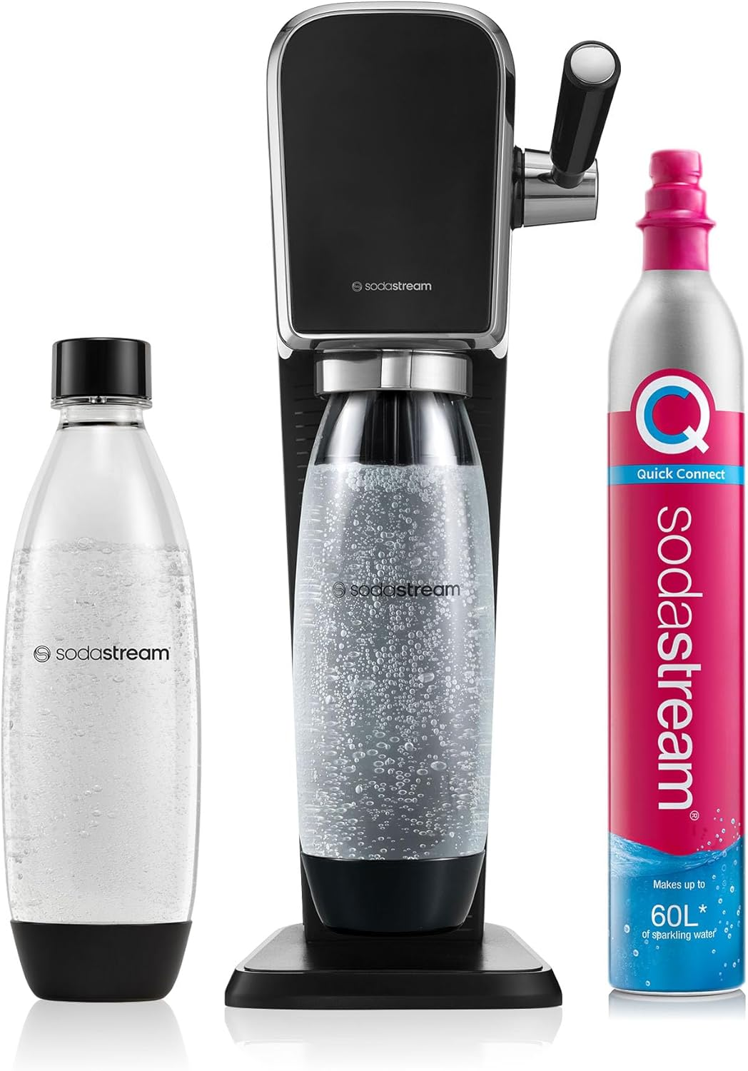 Sodastream - ART Black Sparkling Drink Maker | Quick Connect CO2 | Eco-Friendly Reusable Bottle | Stylish Kitchen Appliance image number 4
