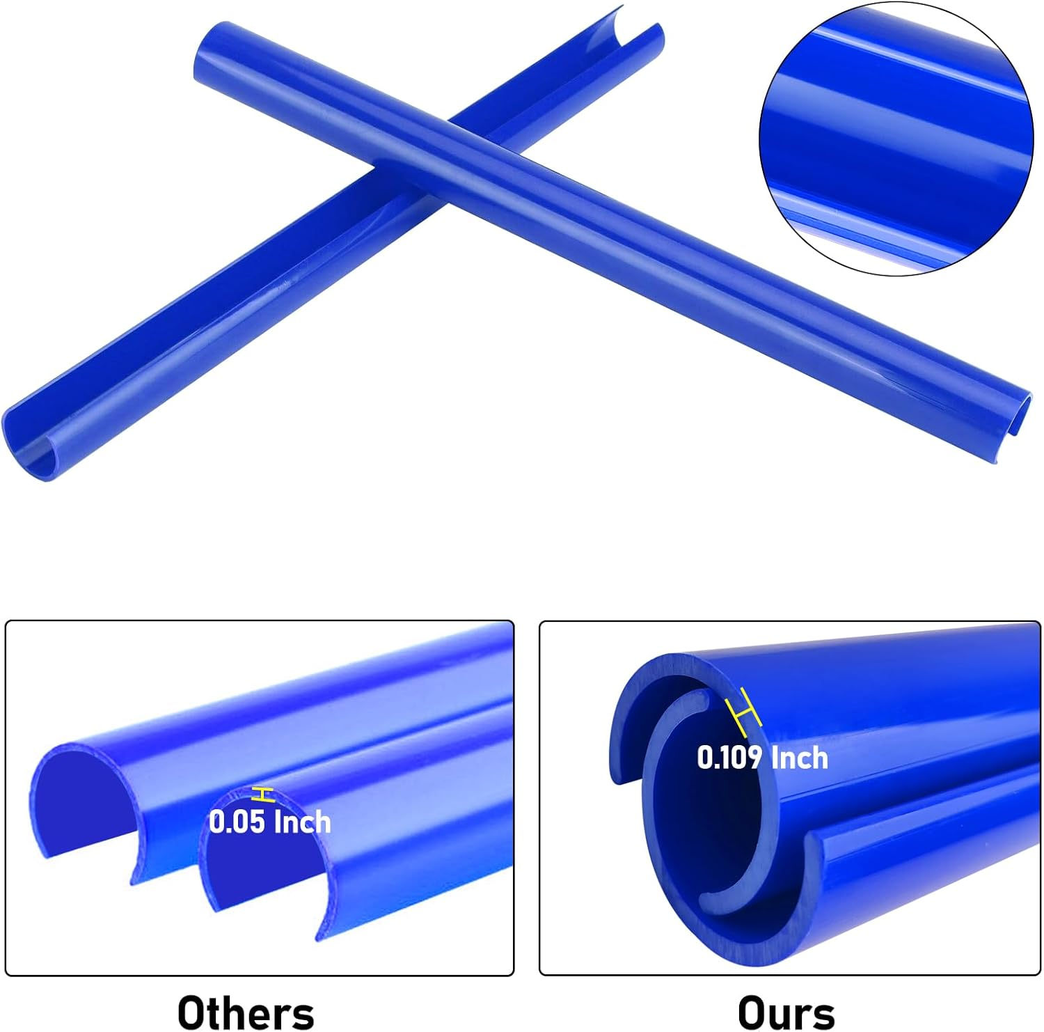 Jaronx Compatible with BMW Grill Inserts Trims for 1 2 3 4 5 6 7 Series, F20 F22 F30 F32 G30 G32 G11 G12, Compatible with BMW V Brace Wrap Covers Blue Grill Stripes Grille Inserts Stripes Wrap(Blue) image number 4