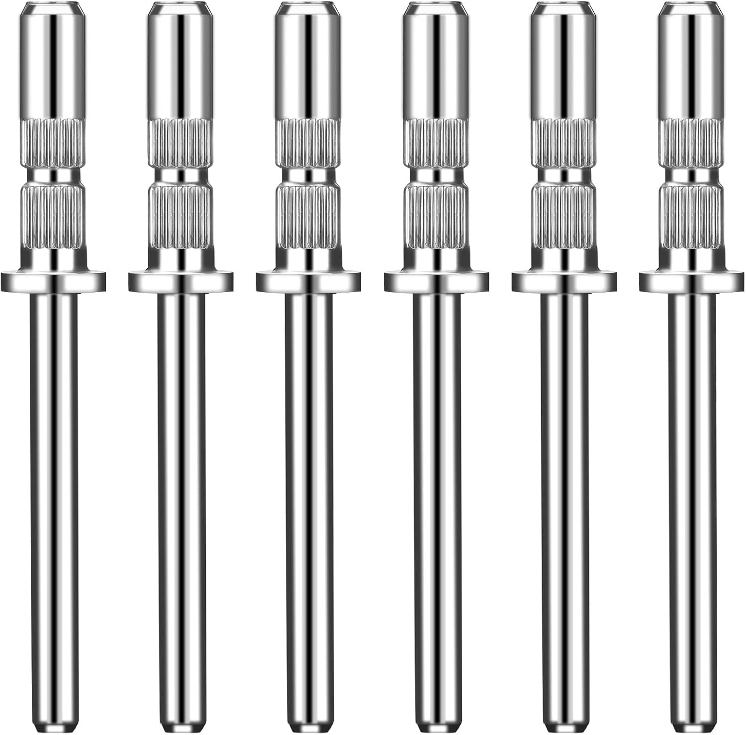4 Pcs Small Mandrel Nail Bit, 3 Mm Mandrel Nail Drill Bit Sanding Bits for Nails Drill Sanding Band Nails Drills Bits for Electric File Sanders Manicure Pedicures Tool Home Salon (Sliver) image number 6