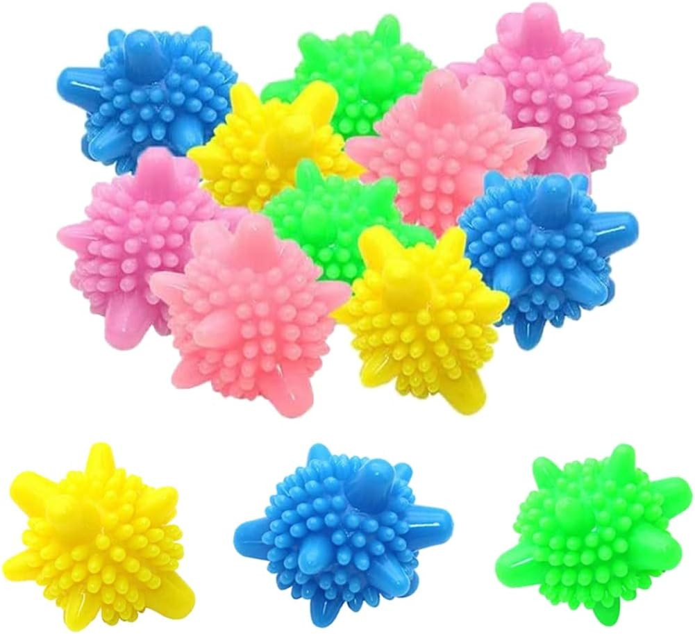 Laundry Balls, 16 PCS Color Reusable Washing Machine Balls for Clean Clothes (4.5Cm/1.77In) image number 3