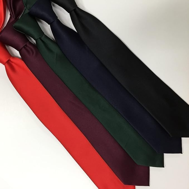 Solid Color Tie Men'S Polyester Silk High-Quality Handmade Men'S and Women'S Shirt Accessories Hand Tied Tie