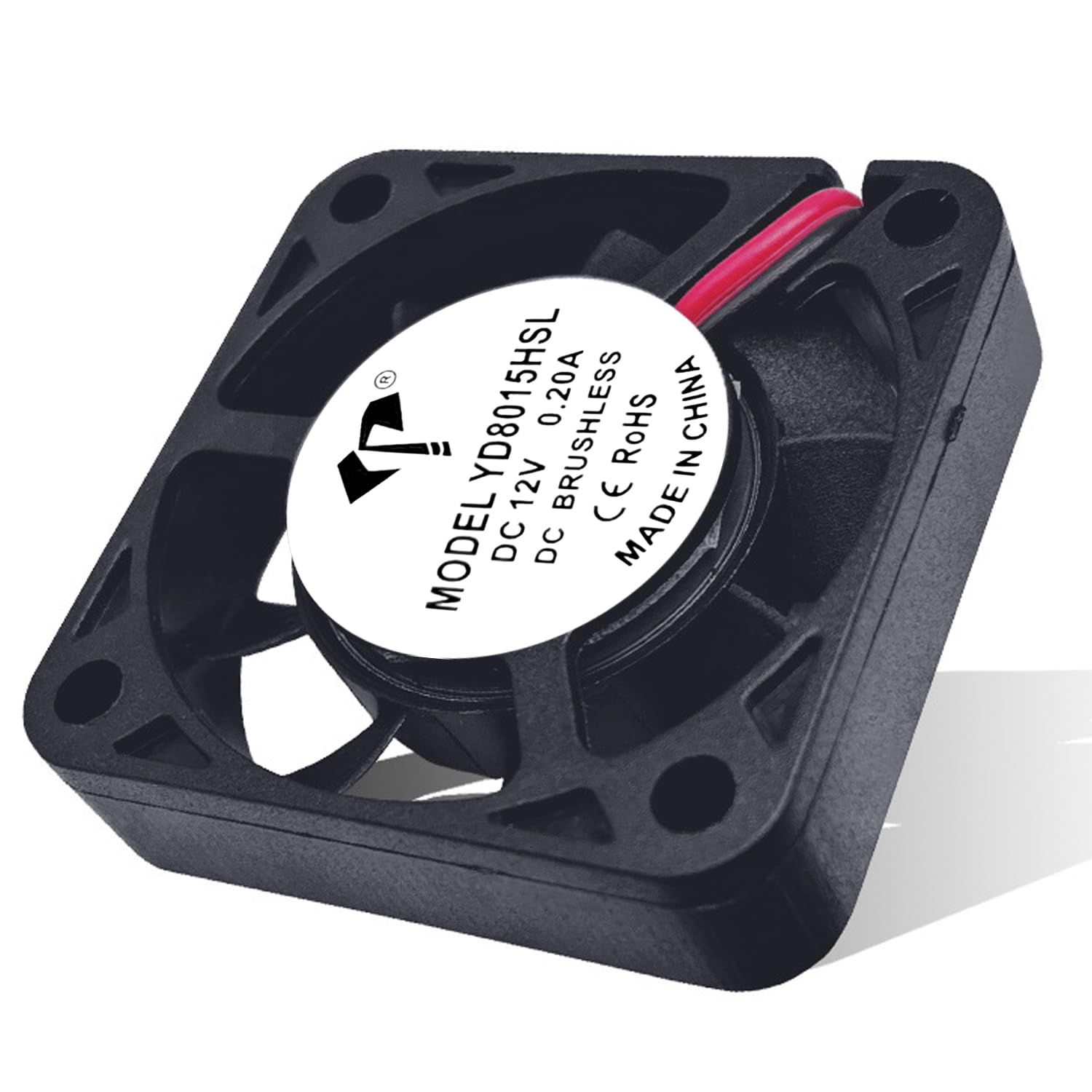 80X80Mm DC 12V Brushless Silent Computer PC Case Cooling Cooler Fans Black