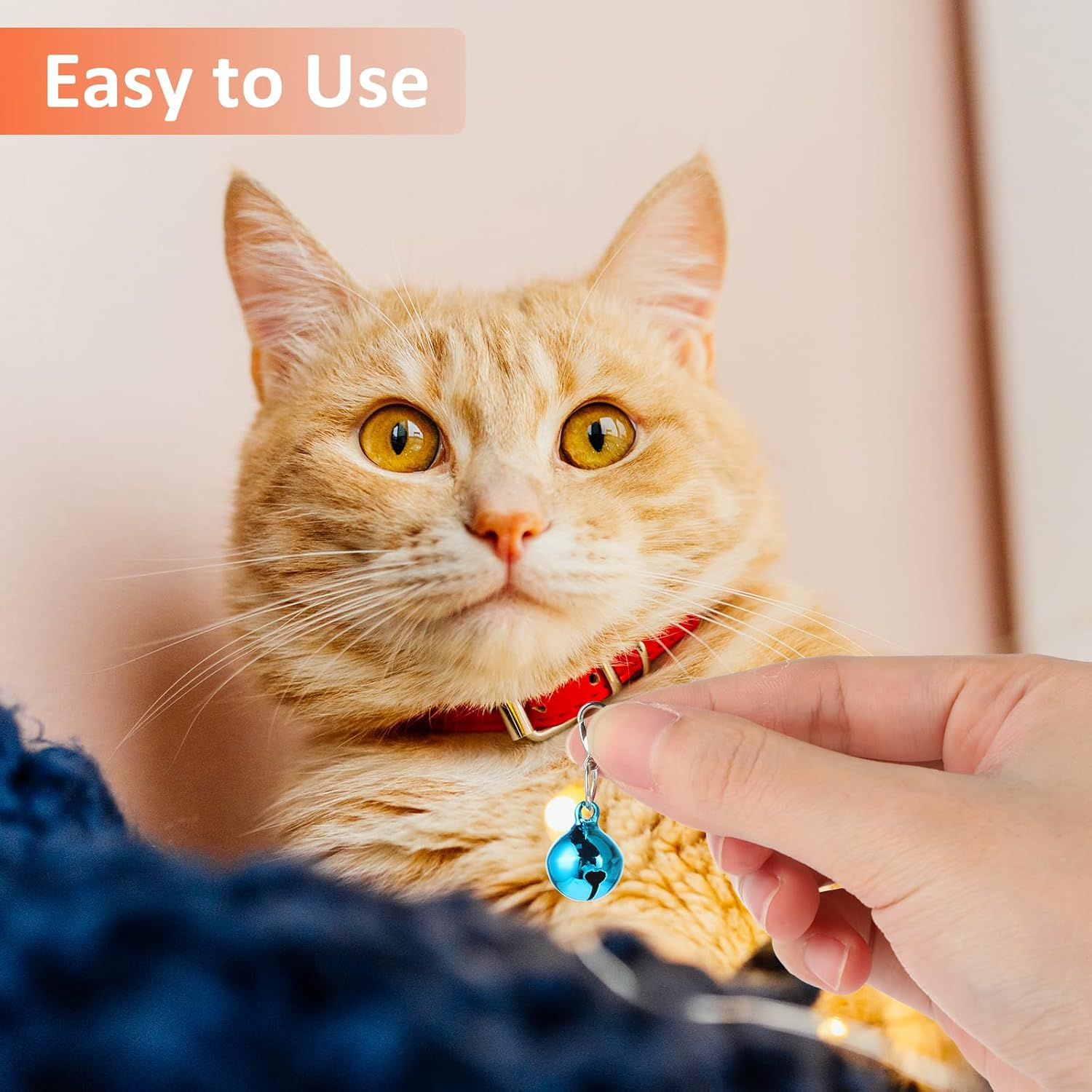 12 Pieces Cat Bell Dog Bell Dog Collar Charms Colorful Cat Collar Bell Loud Pet Collar Bells Charms Small Cat Collar Bells Charms with Clasps for Cat Dog Puppy Collers DIY Crafts Party Decorations, No image number 5