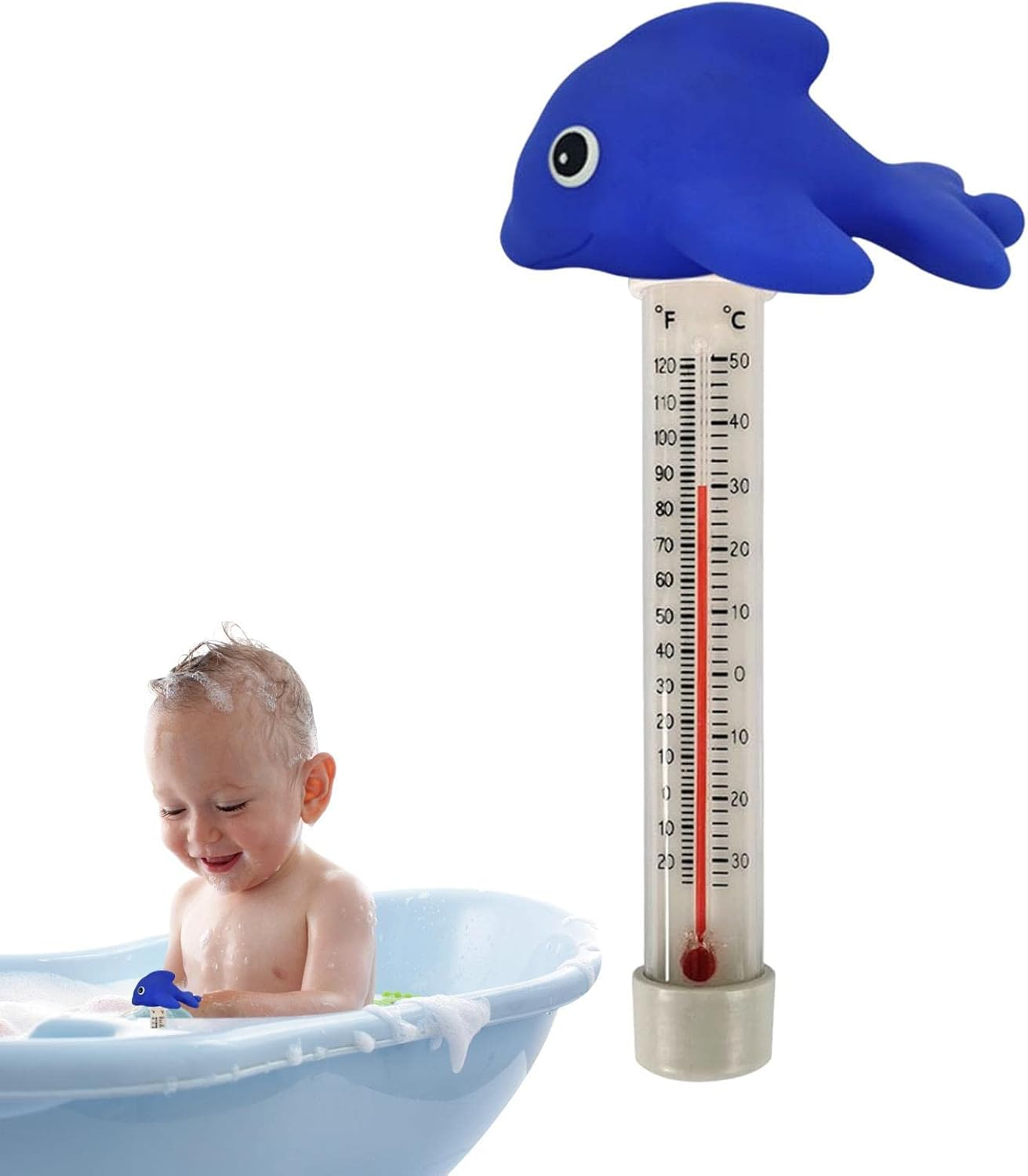 Swimming Pool Thermometer,Duck Water Thermometer | Shatter-Resistant Funny Pool Thermometer with Thin Rope for Public Pool Wynott