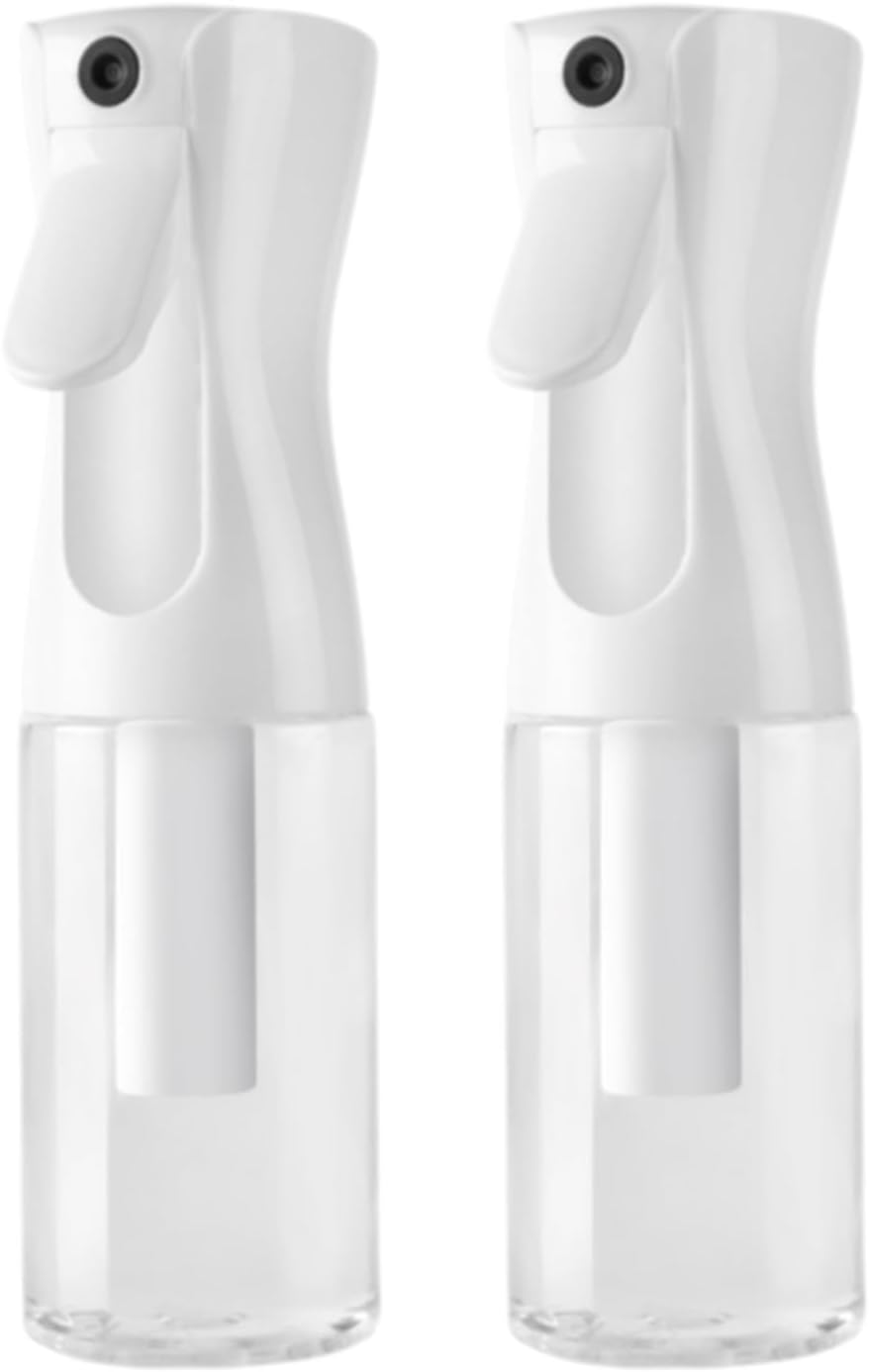 2 Pack Ultra Fine Mist Spray Bottles - Continuous Hair Mister Sprayer for Hairstyling, Cleaning & Salons, 200Ml image number 3