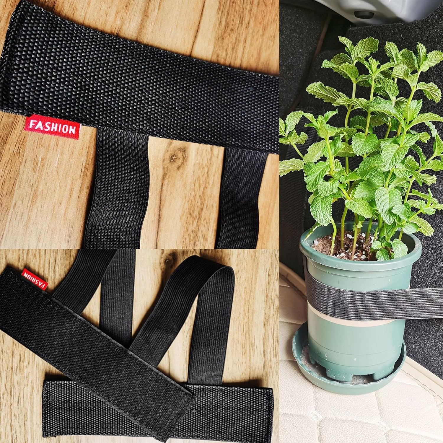 2Pcs Trunk Organizer, High-Elasticity Velcro Cargo Organizer, Large and Small Boot Holder Car Storage, Car Fastening Strap, Suitable for Suvs, Cars, Trucks, Hatchbacks and Vans image number 2