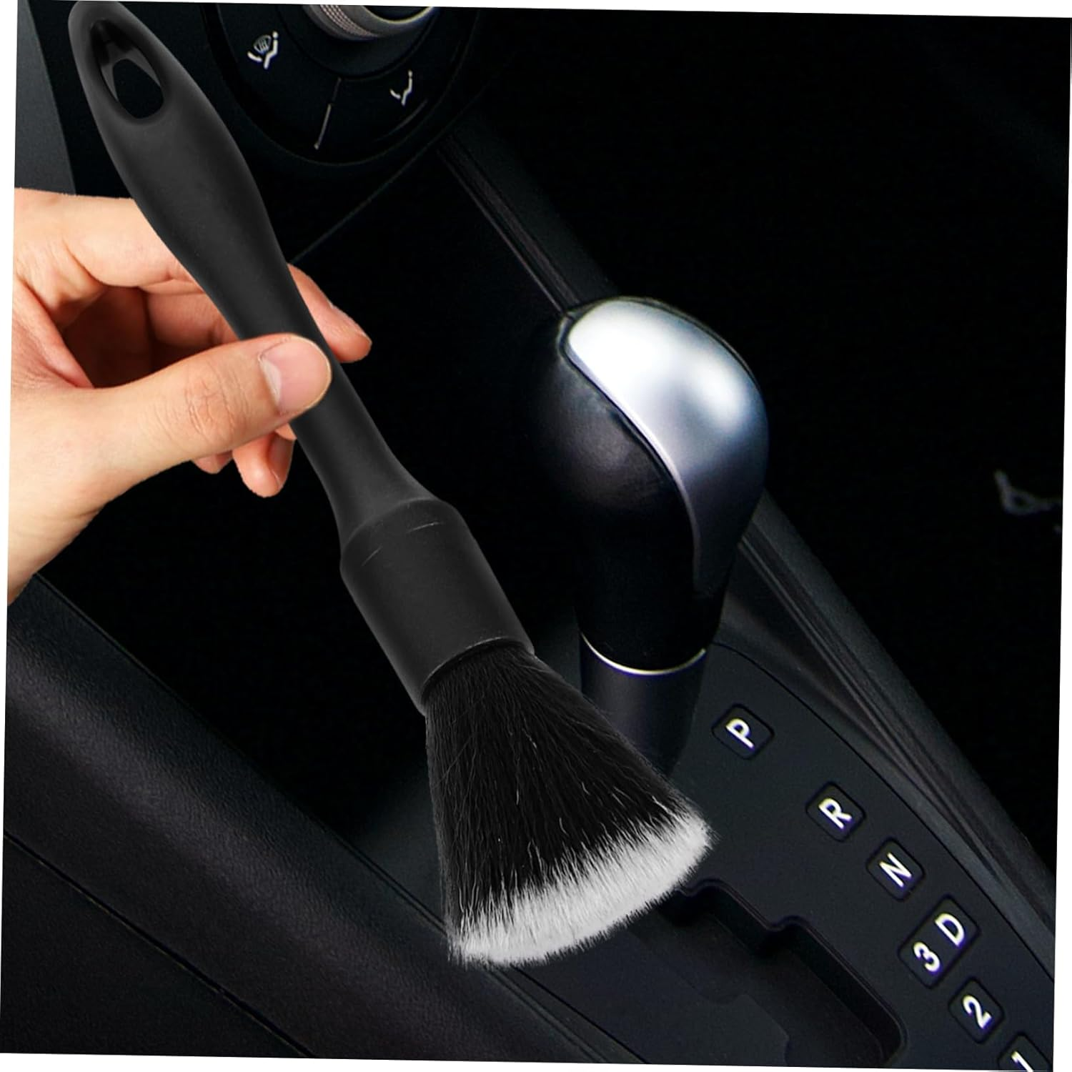 NULYLU Car Detailing Brush Kit 3Pcs Soft Bristle Wheel Rim and Interior Cleaning Brushes Automotive Vehicle Detailing Supplies for Car and Motorcycle Care image number 4