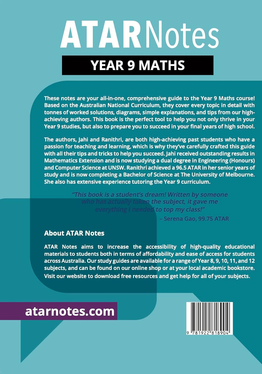 ATAR Notes Year 9 Maths Complete Course Notes - Australian Curriculum Guide by Top Achiever, Master Algebra, Geometry, Probability and Statistics image number 3