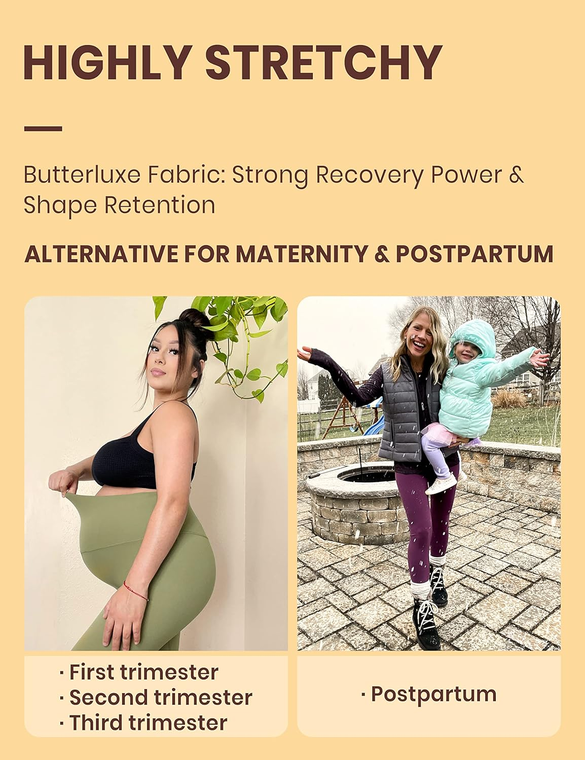 CRZ YOGA Super High Waisted Butterluxe Workout Leggings 25''/ 28'' - over Belly Buttery Soft Full Length Yoga Pants for Women image number 3