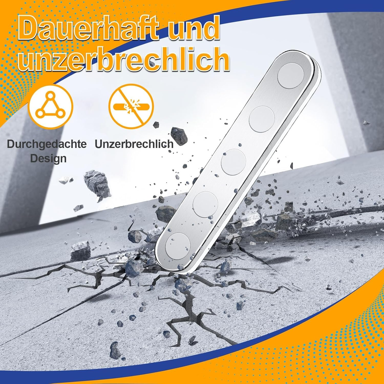 Unbreakable Strong Magnets for Gluing, Neodymium Magnets, Self-Adhesive, 58 X 10 X 1.5 Mm, Adhesive Magnets, Flat to Stick for Education, Research, Professional, Industry, Fridge, Whiteboard image number 3