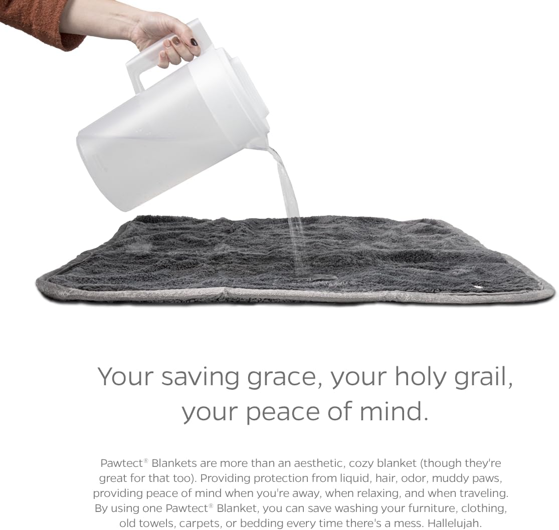 Pet Parents Pawtect Premium Waterproof Cat & Dog Blanket with Wickquick & Sherpup Technology, Puppy & Cat Blanket, Choc 32X40 image number 5