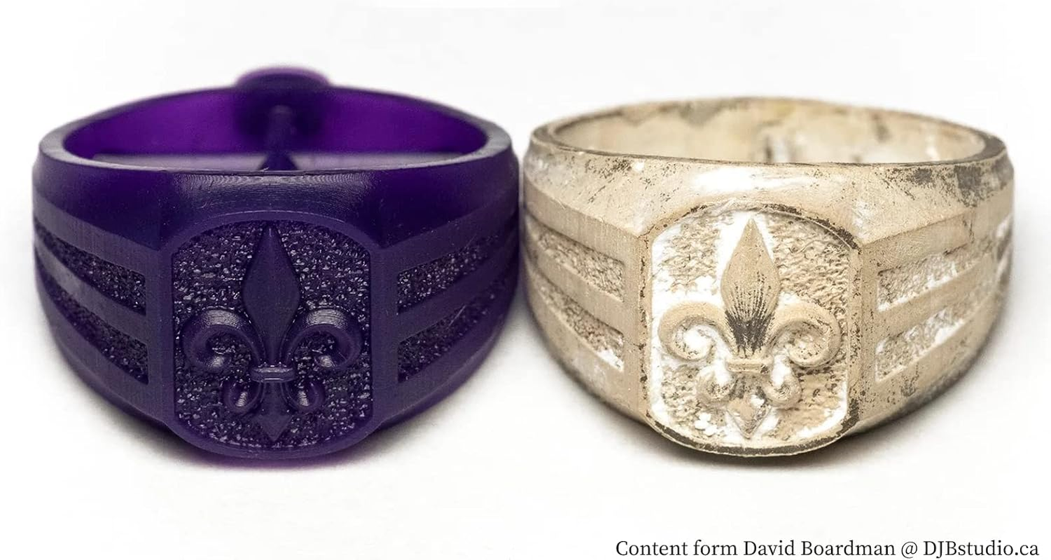 Siraya Tech Cast 3D Printer Resin Easy to Print Use and Burn High Resolution Castable 405Nm LCD Uv-Curing Photopolymer Resin for Making Jewelries and Metal Parts (Purple, 1Kg) image number 6