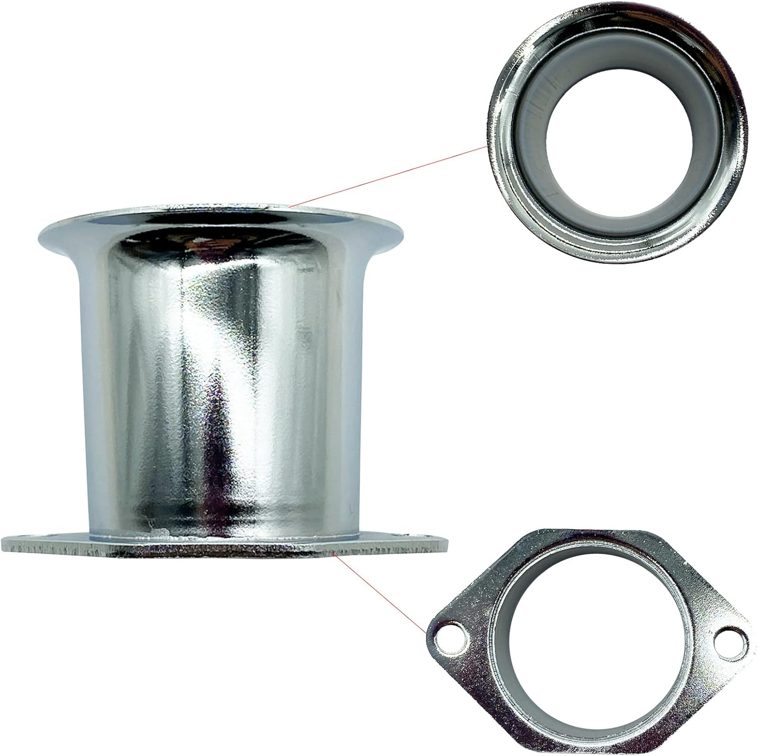 New Velocity Stacks Air Horn Trumpet Replacement for Weber 40 44 45 48 IDF IDA PHH DCOE (6 PCS) image number 1