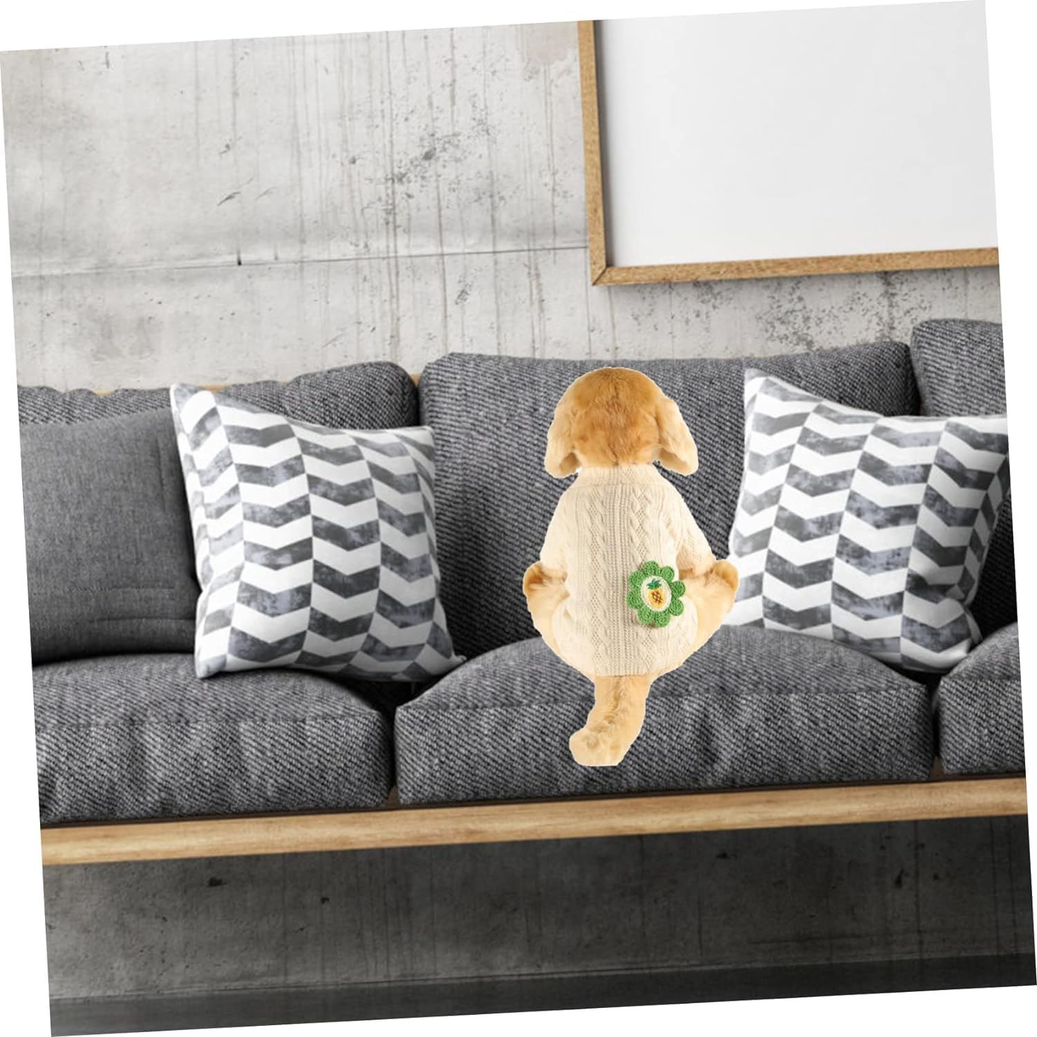 1Pc Clothes for Pets Cotton Blouse Bunny Shirts Coral Sweater Small Dog Sweaters for Girls Dog Shirt for Small Dogs Dog Holiday Sweaters Winter Dog Costume Pet Warm Costume Pet Dog image number 5