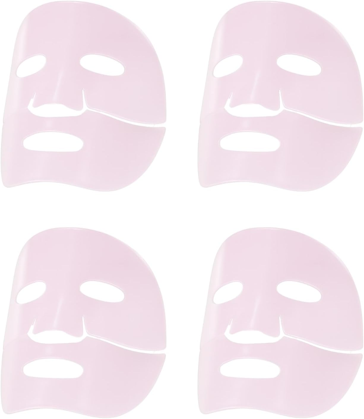 NKA Beauty Korean Collagen Gel Face Mask, Korean Glass Skin Hydrogel Mask, Niacinamide, Sodium DNA, Collagen, Heartleaf, Rice Extract, Ceramides, Hyaluron, 4 Pack (PINK PDRN) - Heartleaf image number 5