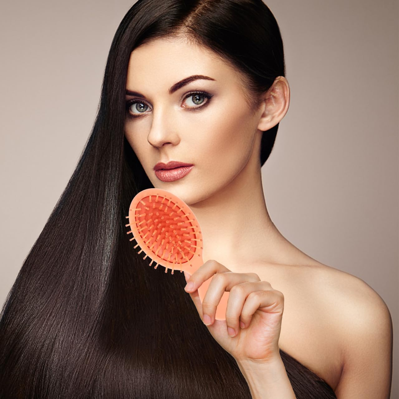 Healeved Travel Hair Brush Set 6-Piece Mini Detangling Brush for Wet Hair Soft and Gentle for on the Go and at Home image number 5