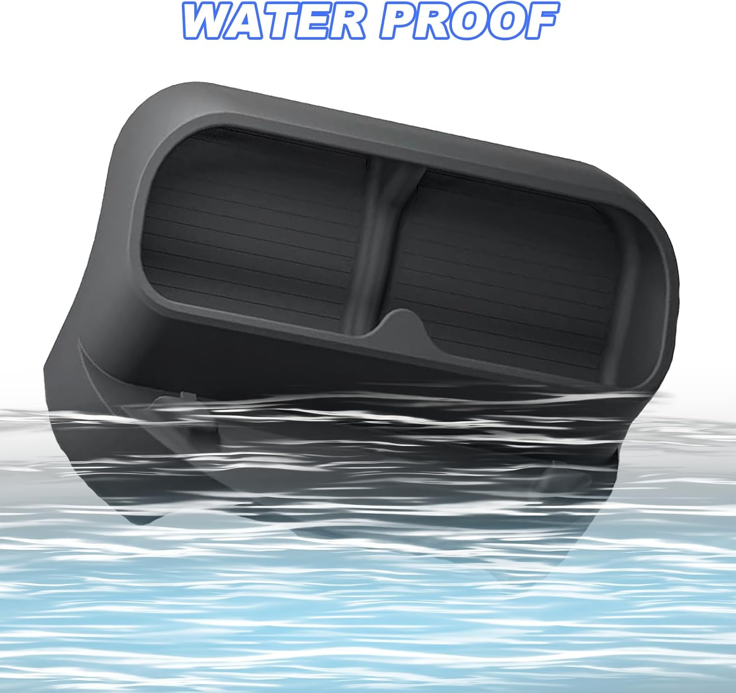 MAEZOE Tesla Model Y Juniper 2025-2026 & Model 3 Highland 2024-2025 Steering Wheel Phone Holder & Glasses Case &ndash; Silicone Storage Box, Anti-Slip Navigation Stand, Organiser for Sunglasses & Keys image number 1