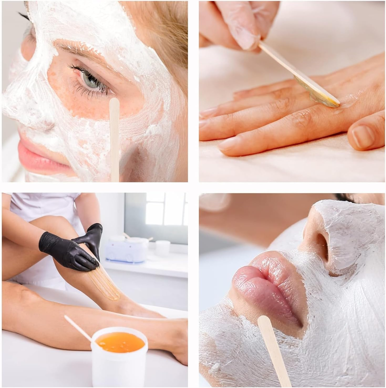 200Pcs Wooden Wax Sticks - Disposable Wooden Waxing Spatulas - Small Sizes Eyebrow Waxing Applicator Spatulas for Facial/Lip Hair Removal,Eyebrow Wax Sticks Wax Applicator,Wooden Wax Spatulas Kit