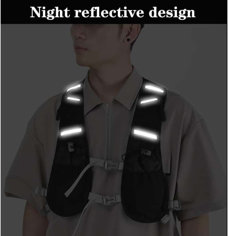 Running Water Vest , Backpack with 2L Bladder Hydration Bag for Men Women image number 4