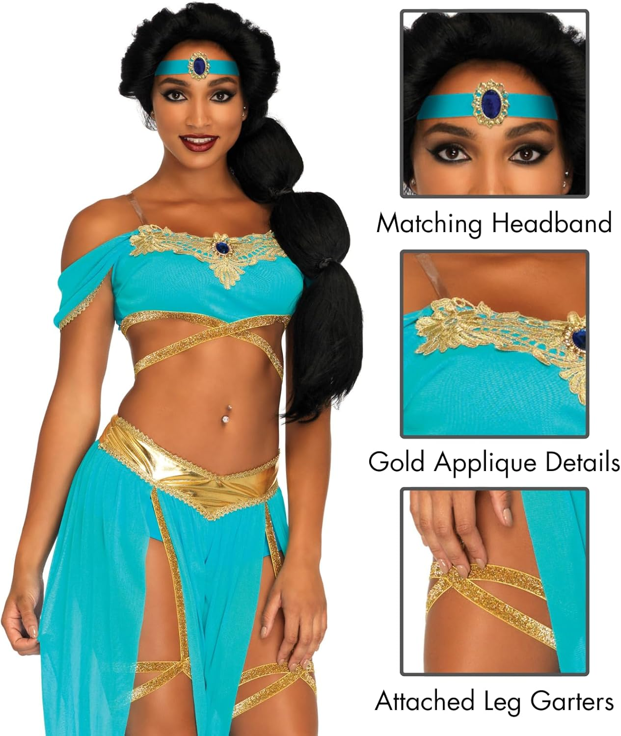 Leg Avenue Women'S Oasis Arabian Princess Costume image number 7