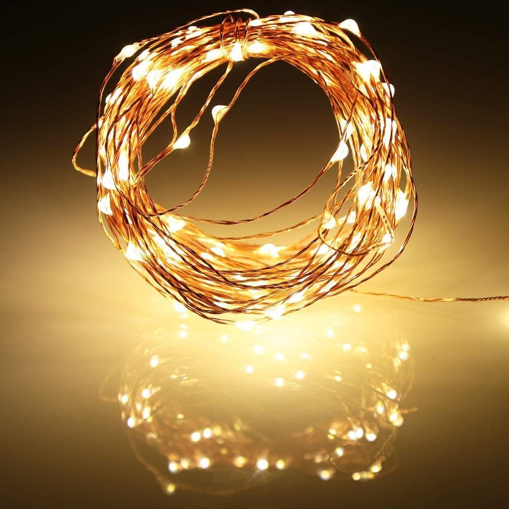 20 LED Star String Lights 10 FT Fairy Christmas Lights Battery Operated for Indoor & Outdoor, Party, Wedding and Holiday Decorations Warm White image number 4