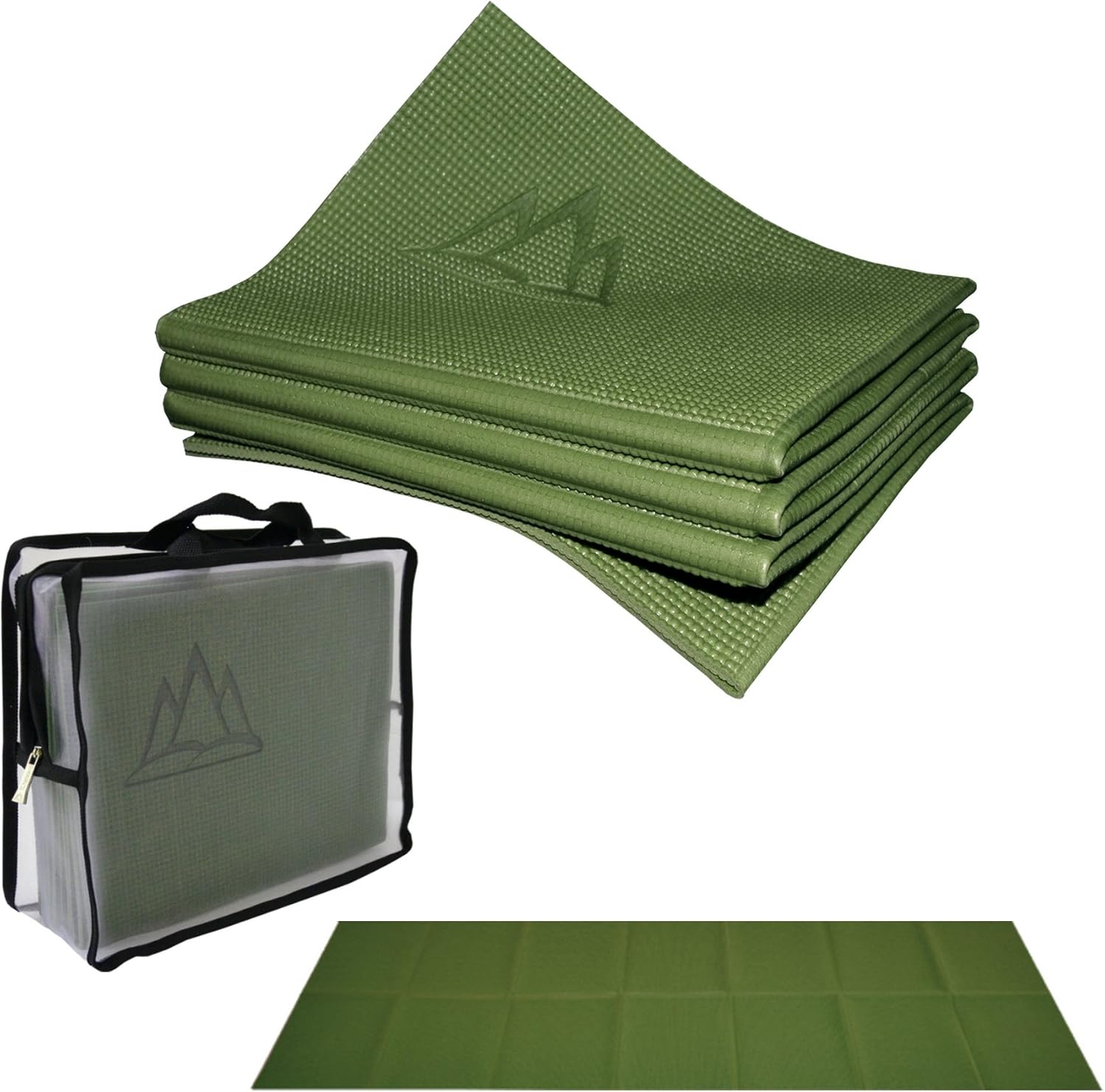 Khataland Yofomat - Best Travel Yoga Mat, Foldable, with Travel Bag, Extra Long 72-Inch, Free from Phthalates & Latex