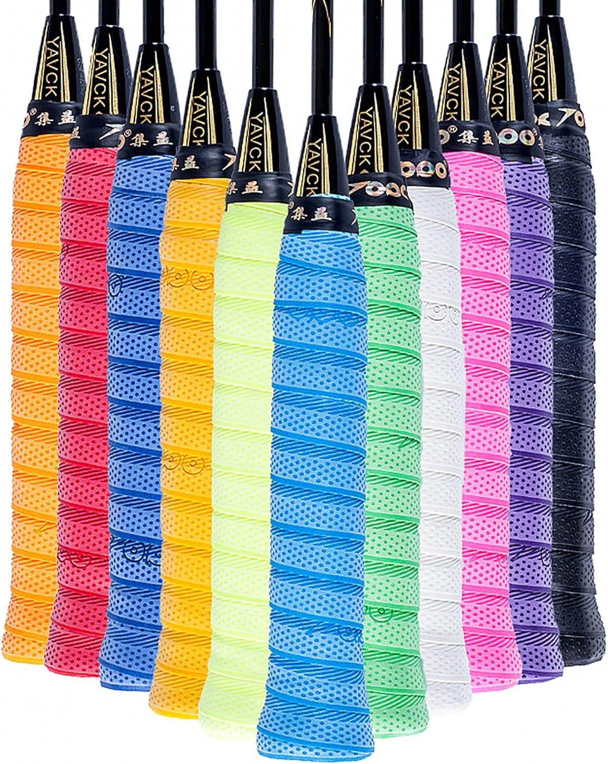 Lvpradior 30-Pack 2025 Upgraded Racket Grips - Premium Self-Adhesive Multi-Sport Grip Tape for Tennis, Pickleball, Padel, Badminton | Anti-Slip Sweat-Absorbent Cushioning | Vivid Colors image number 1