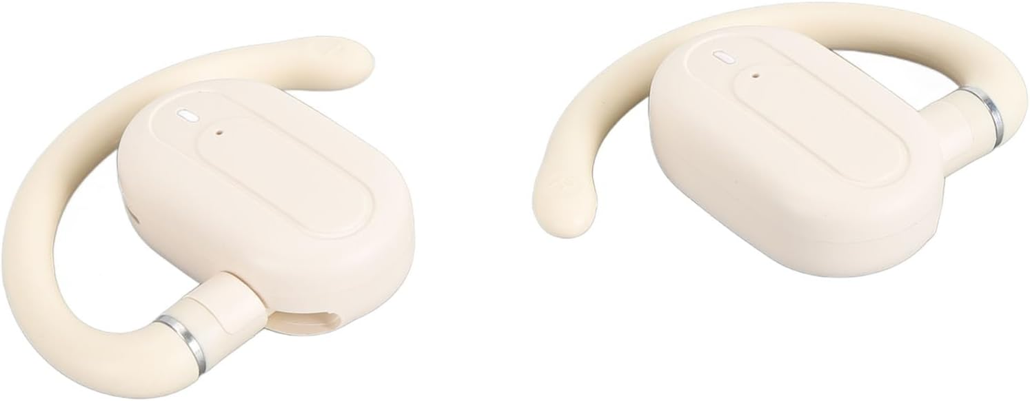 Dpofirs Open Headphones, Wireless, IPX7 Waterproof, with Microphone, for Long Periods of Time during Training [Touch Control] (Warm Yellow)