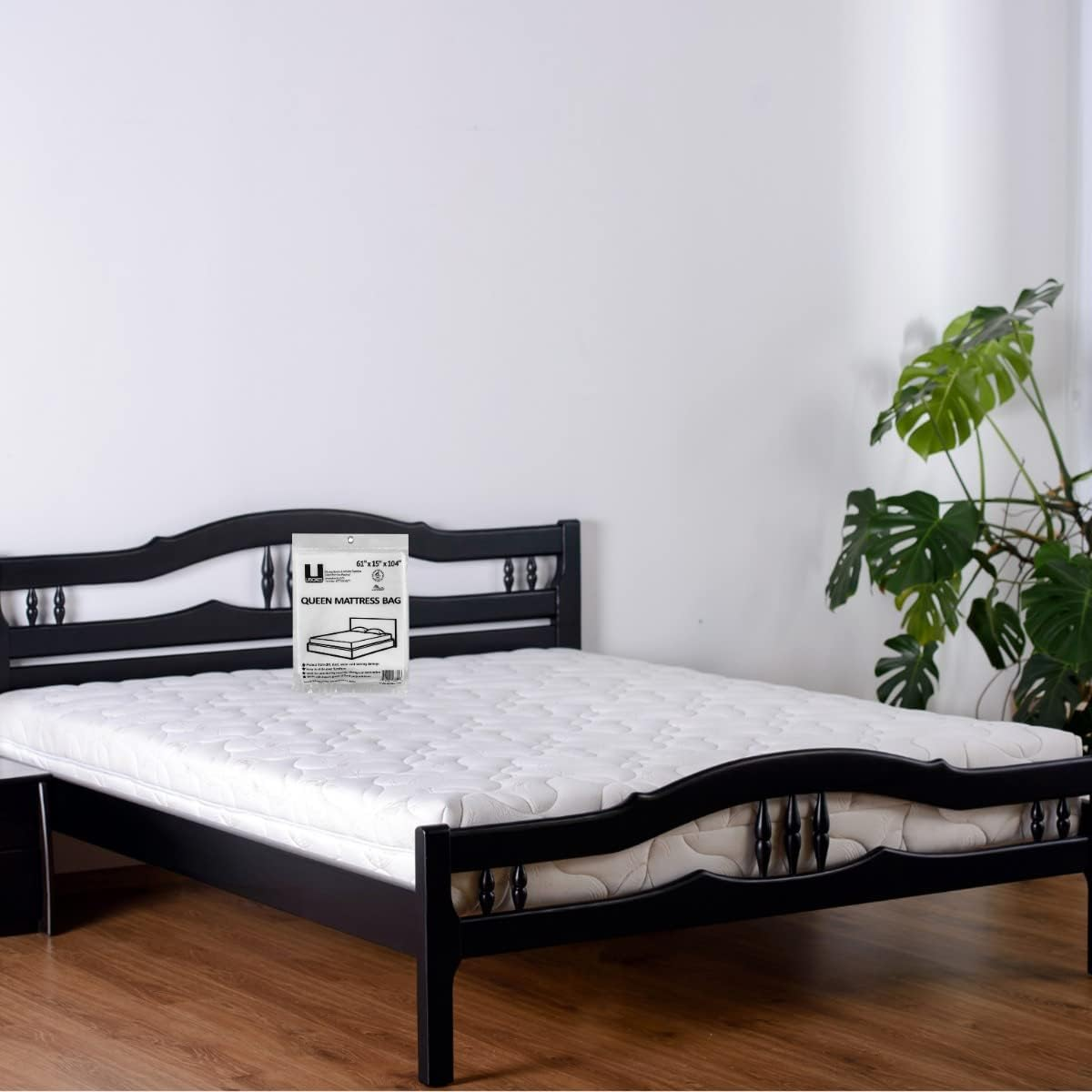 Uboxes Queen Mattress Clear Plastic Poly Covers, 61 X 15 X 104 Inch, Heavy Duty 2 Mil, 1 Pack