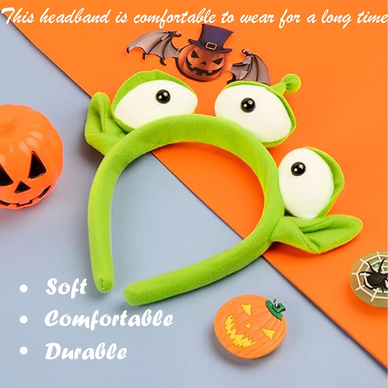 Alien Headband, Alien Headband Kids, Alien Eyes Headband Accessories for Cosplay Themed Party for Halloween Carnival Fancy Dress Costume, Alien Costume Head Wear for Adult Kids image number 4