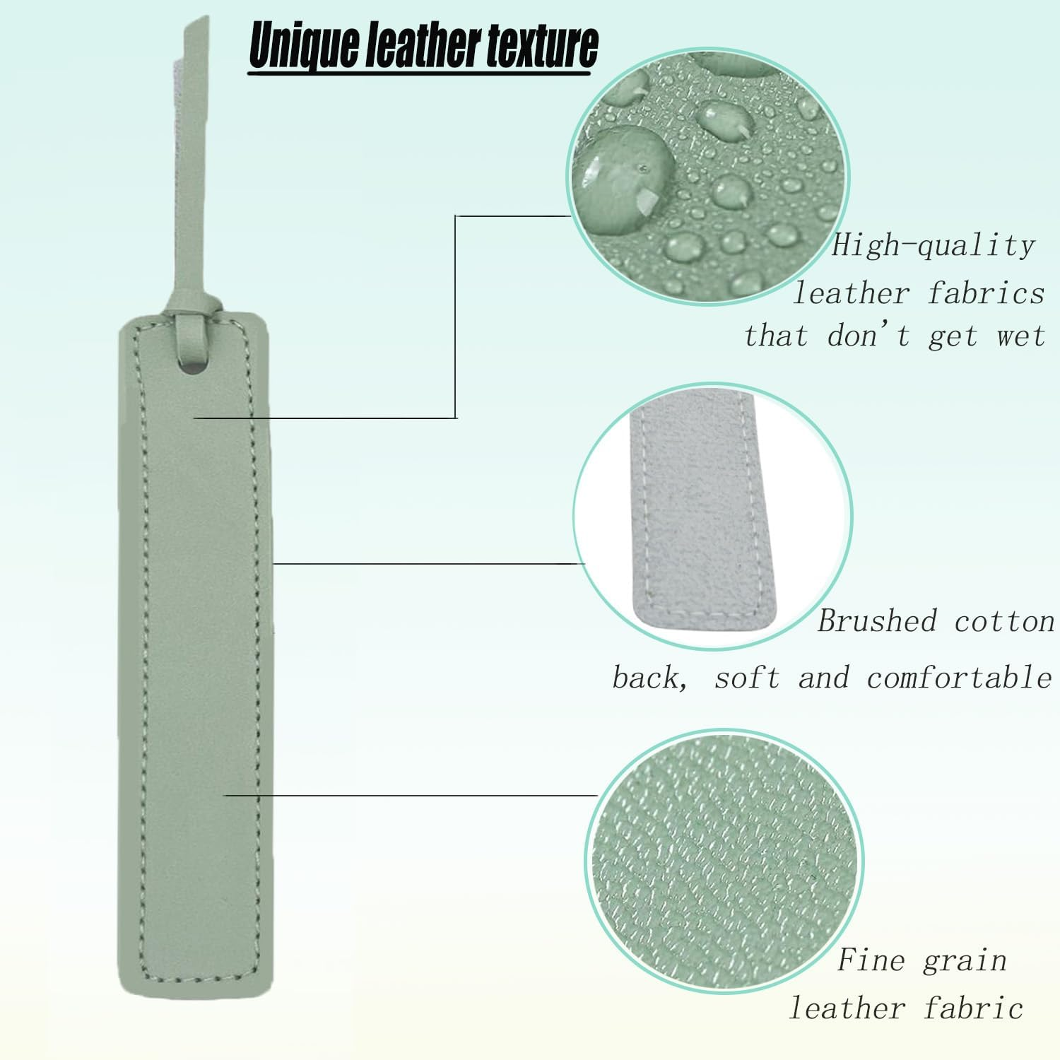 Hysgscwd 6 Pcs Leather Bookmarks with Leather Rope, Colorful Book Mark, Classic Style Handmade Stitched Custom Bookmarks, Page Markers Reading Gifts for Men Women Readers Book Lovers Reading Supplies image number 4