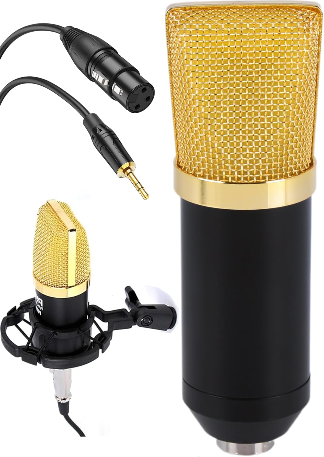 Condenser Microphone Bundle, 3.5 Mm Recording Microphone, Shock Mount Plug and Play,Computer Microphone, Podcast, Recording, Studio Vocal, Youtube - Pyle PDMIC71 image number 5