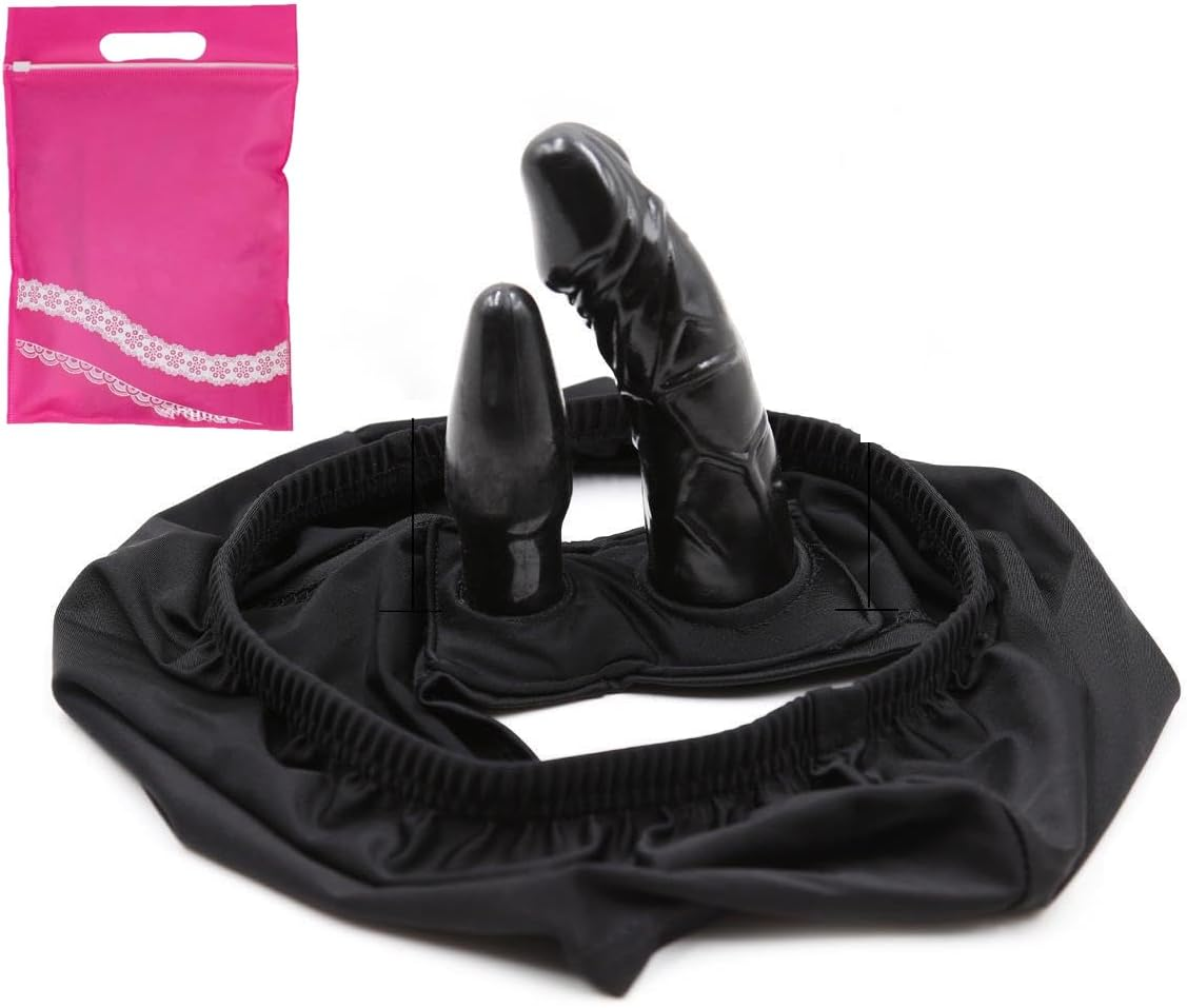 Elastic Pants Dildo Silicone Wearable Dildo Strap on Double Headed Penis Anal Plug Thrust Vaginal Plug Anal Plug for Women image number 4