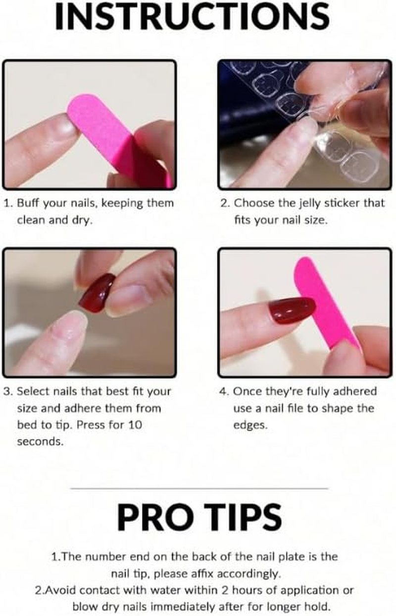 24-Piece Press on Nails, Lots of Patterns, Shapes and Colours, with Nail File and Tape - Reusable - Luxury (Black Gold Pattern - Almond)