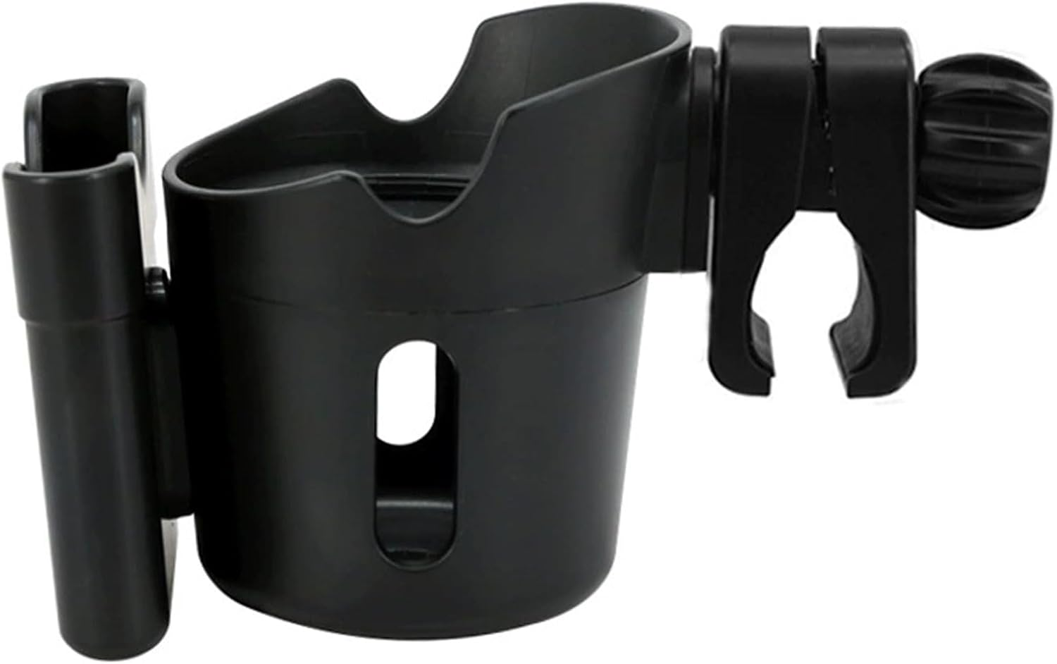 BGENHPON Stroller Accessories Cup Holder with Secure Phone Pocket Anti-Slip Design Fits Most Strollers Including Uppababy Nuna Doona for Outdoor Activities image number 1