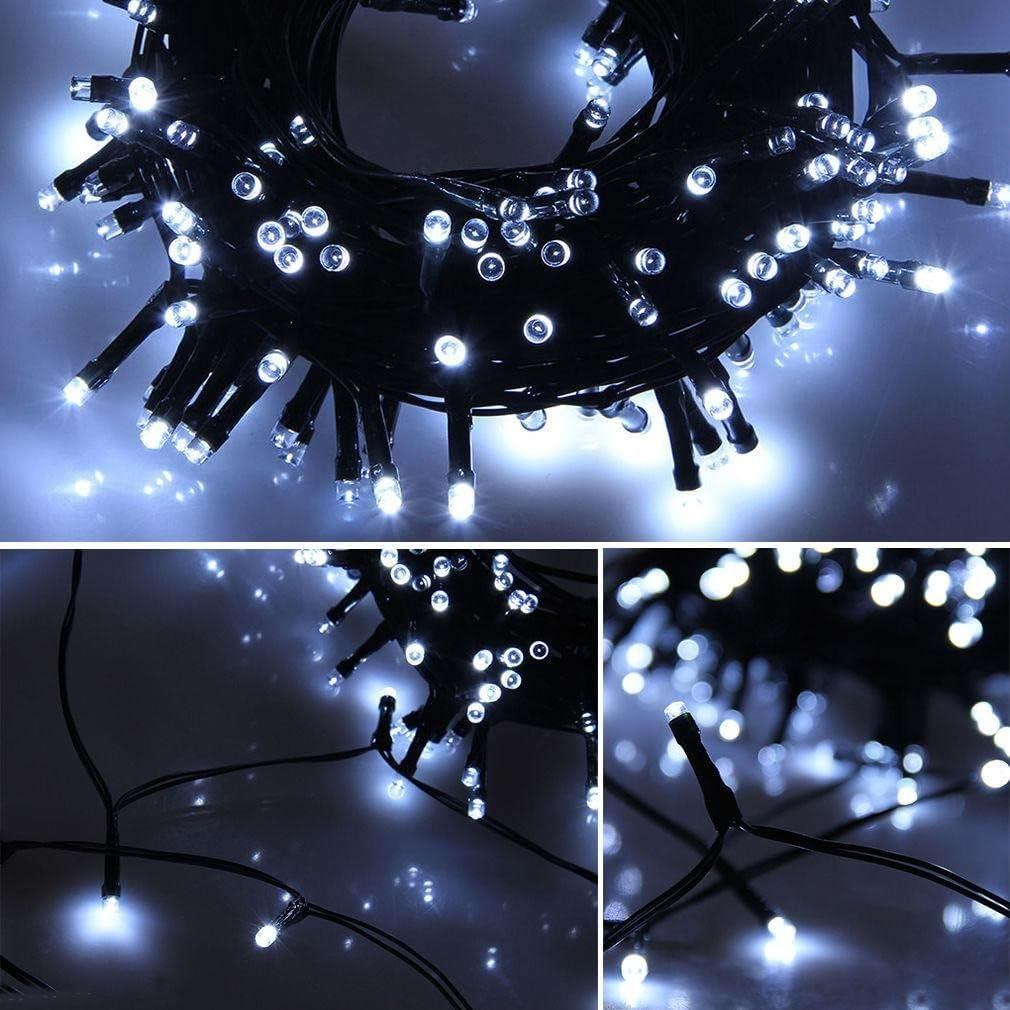 520 LED Connectable Fairy Light Chain Dark Green Cable - 3 Colour Options - Multicolour - 520M image number 6