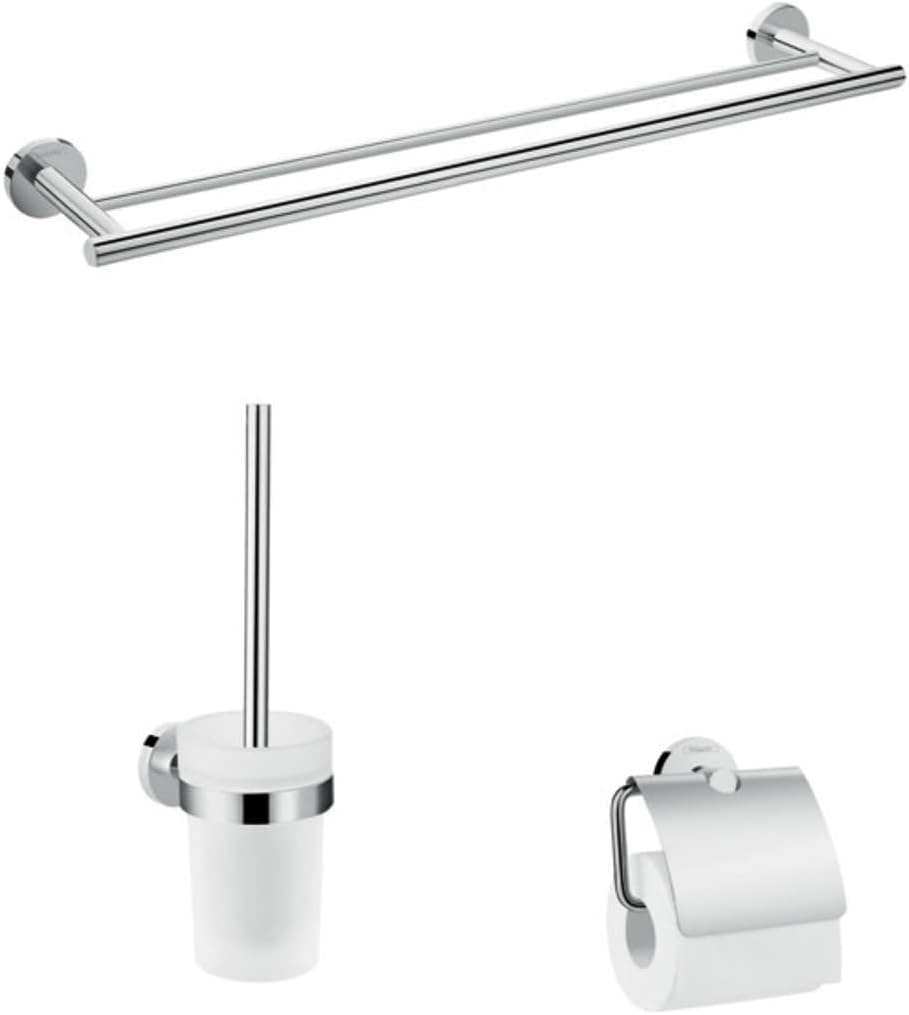 Hansgrohe Logis Universal - Towel Hook Double, Towel Holder, Bathroom Accessory, Chrome, 41725000 image number 6