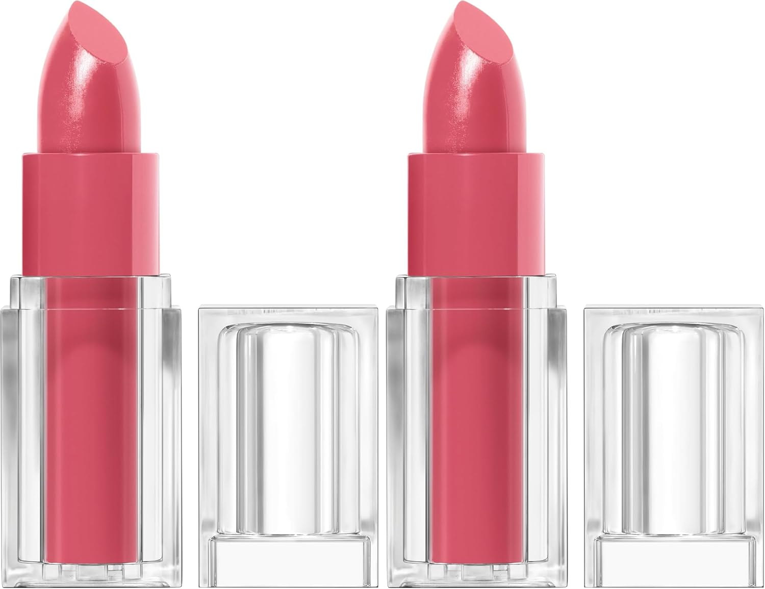 Covergirl Clean Lip Color, Satin Slipper, Satin Finish, 24-Hour Wear, Squalane, Avocado & Aloe, Non-Drying (Pack of 2)