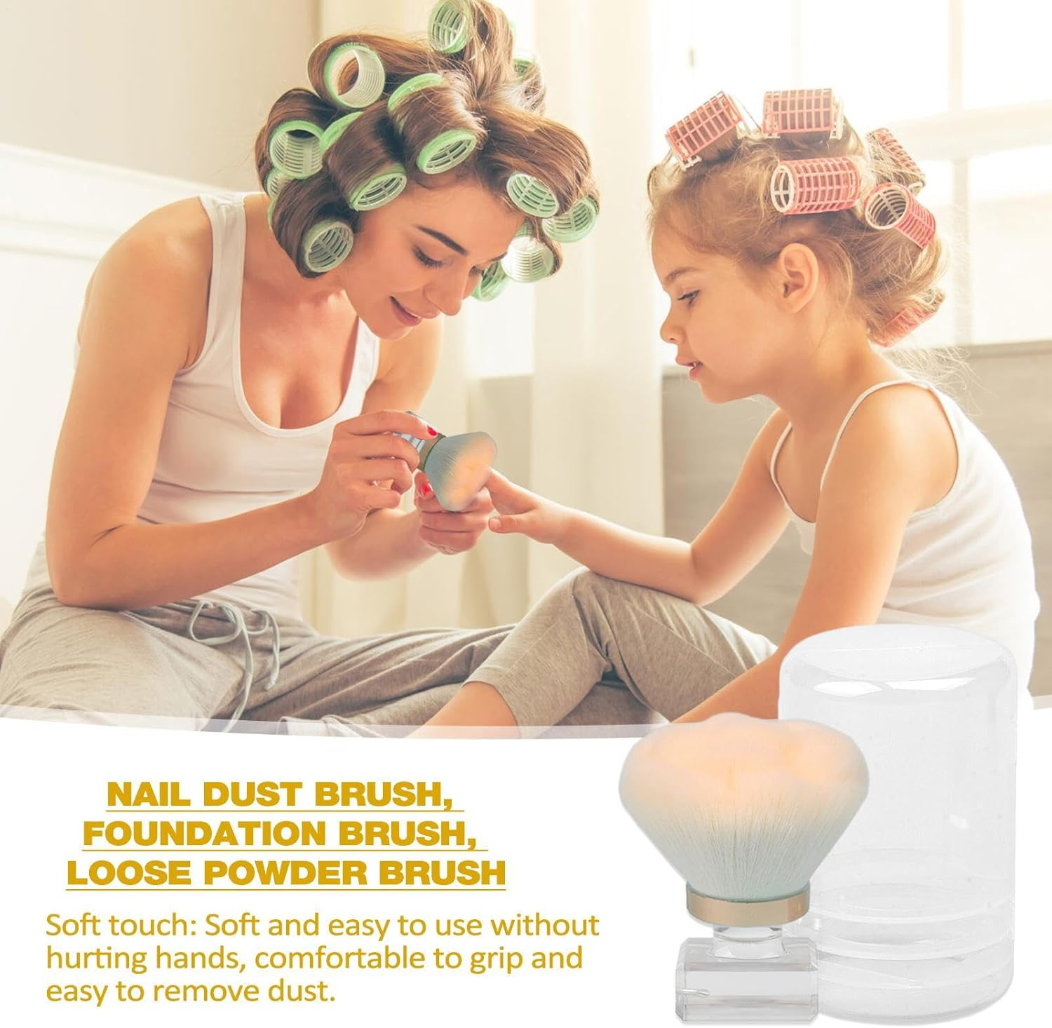 KABOKI Neck Duster Brush &ndash; Soft Face Cleaning Tool for Nial Art, Makeup, Barbershop | Multifunction Hair Sweep Brush for Removing Dust, Trimmings, Powder | Salon Beauty Accessory for Men, Women image number 3