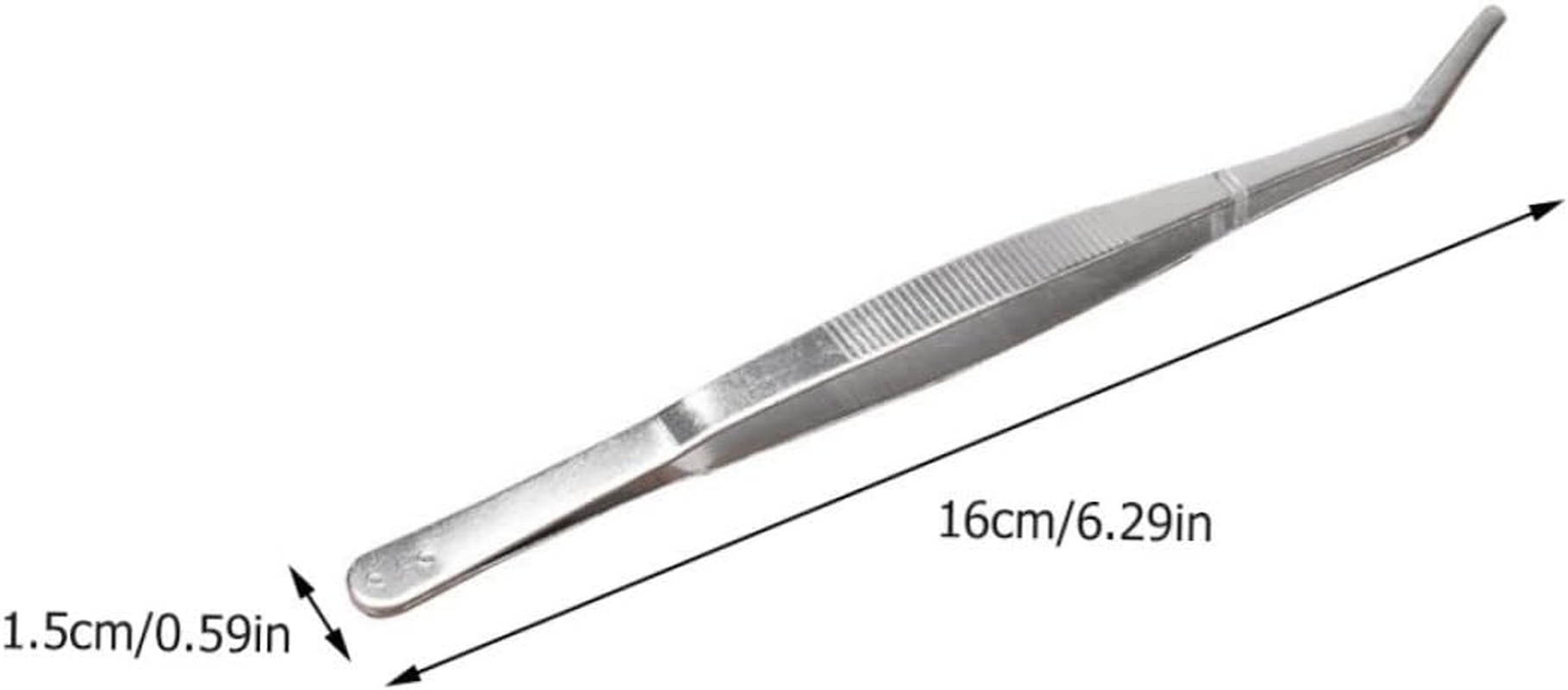 ARTIBETTER 6Pcs 304 Stainless Steel Tweezers Set for Gardening Succulent Bonsai Thickened Straight and Curved Tips, Sturdy Garden Hand Tools for Plant Care and Transplanting image number 6