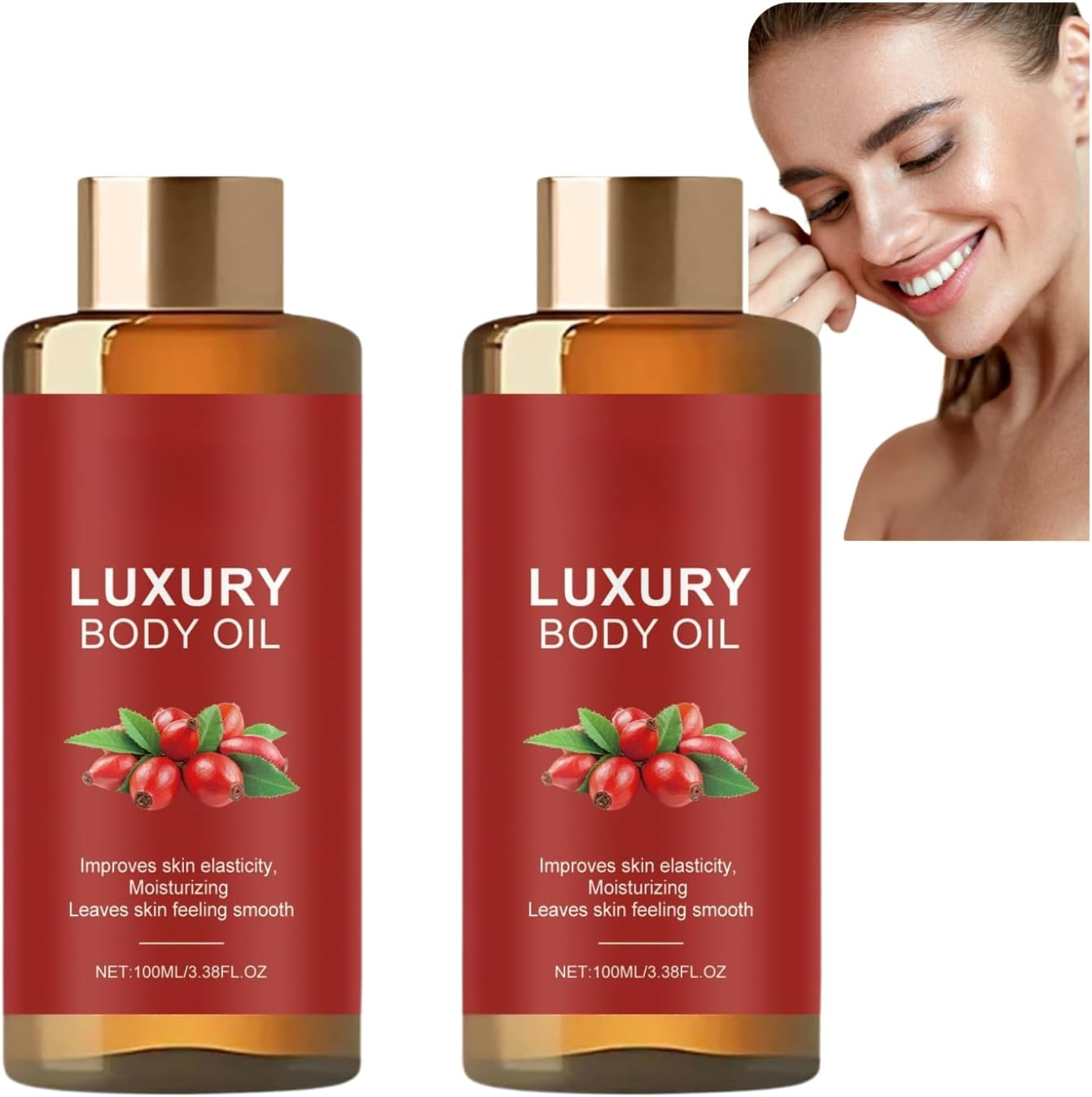 Glow Remedy Oil Skin Tightening, Firming & Deep Hydrating Body Oil with Coconut, Rosehip & Vitamin E, Lightweight Non-Greasy Massage Oil for Women after Shower, Smooth & Radiant Skin (1Pcs)