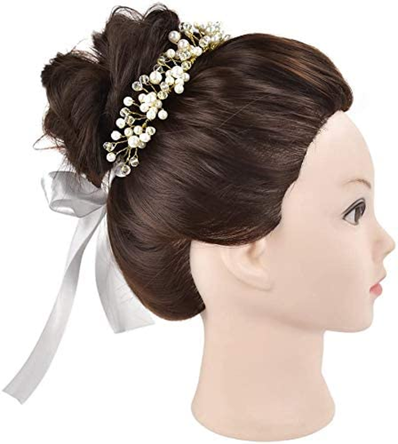 26" Hair Styling Training Head Cosmetology Mannequin Head Hairdressing Training Head Manikin Doll Head Synthetic Fiber Hair with Free Clamp image number 4