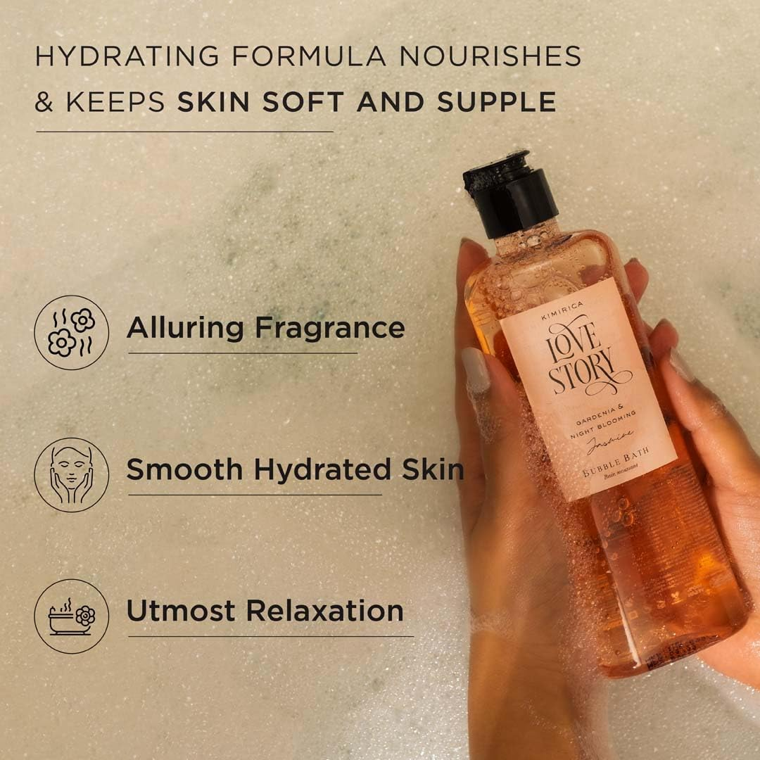 Kimirica Love Story Gardenia and Night Blooming Jasmine Bubble Bath 290 Ml image number 3
