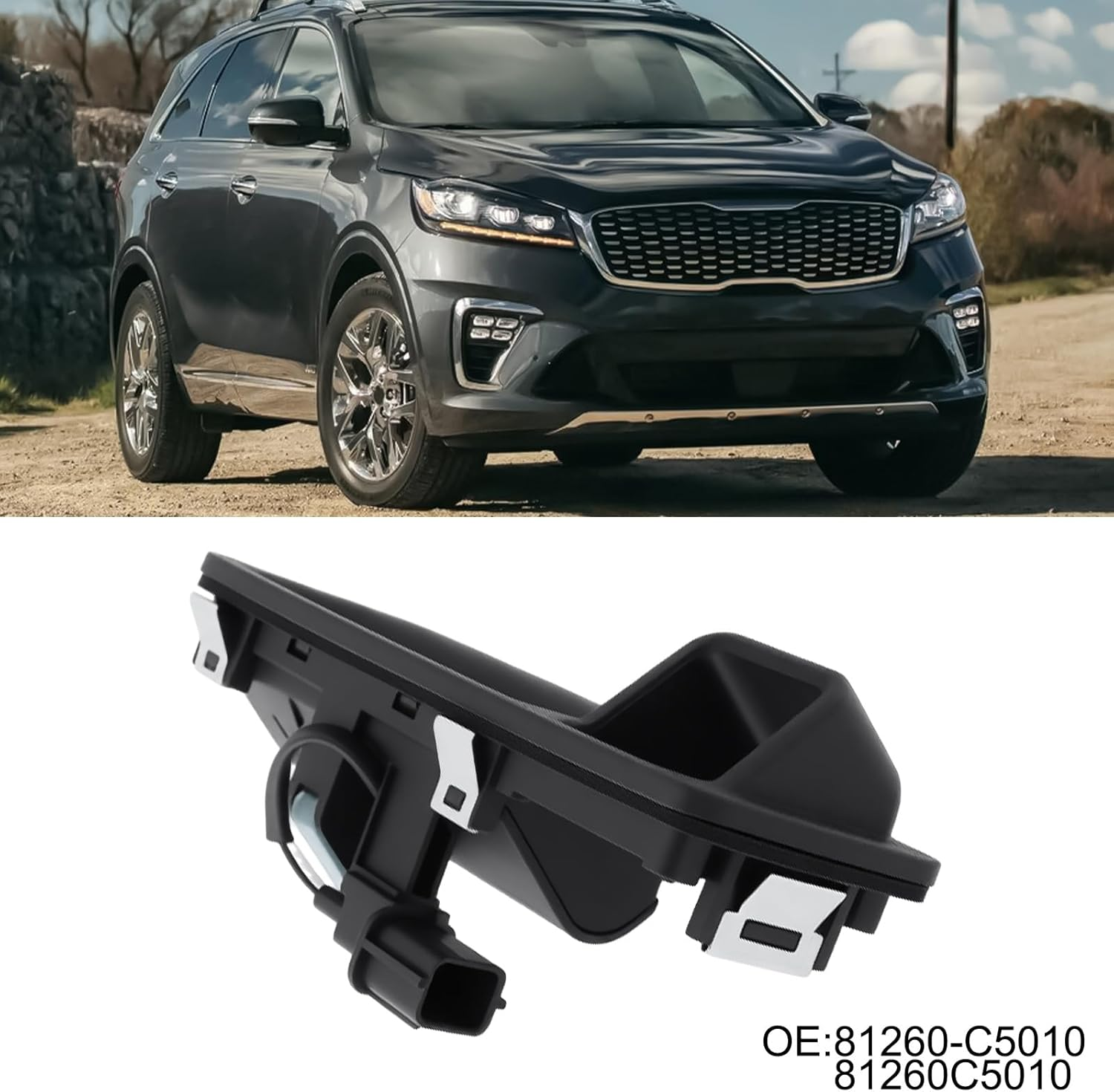 Emsea 1PC Rear Trunk Open Button 81260-C5010 81260C5010 Compatible with KIA Sorento 2015-2020 image number 5