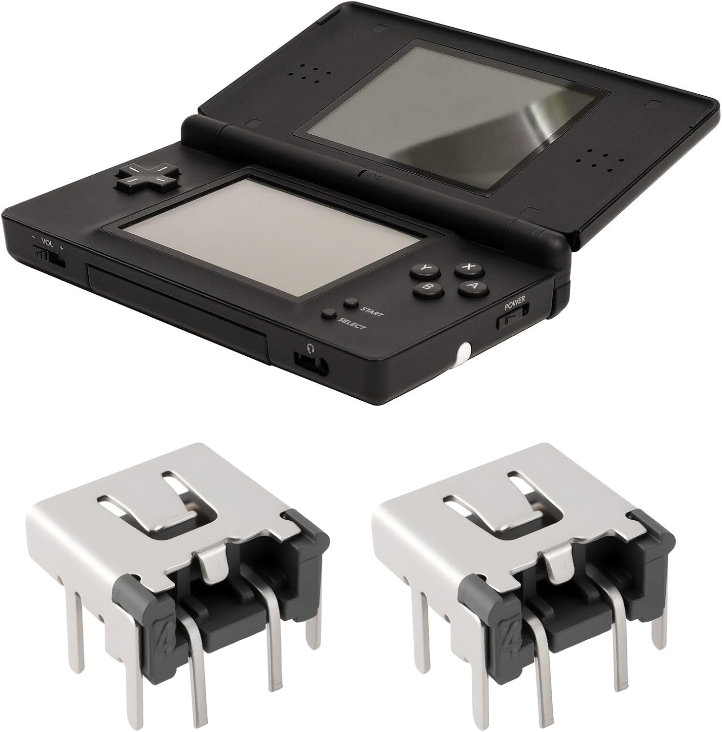 Emagtech 6X Power Jack Charging Port Connector Compatible with Nintendo DS Lite NDSL image number 1